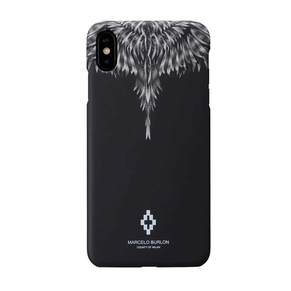 Marcelo Burlon County of Milan cover iPhone X XS rigida vetro 9H