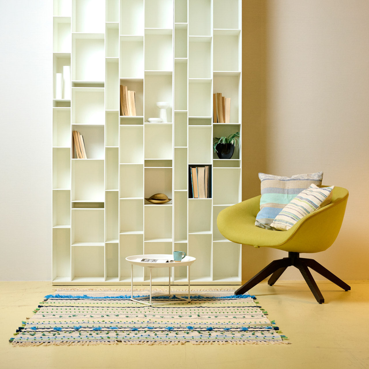 On Earth Rekh tappeto plaid multicolore 150x125 cm cotone