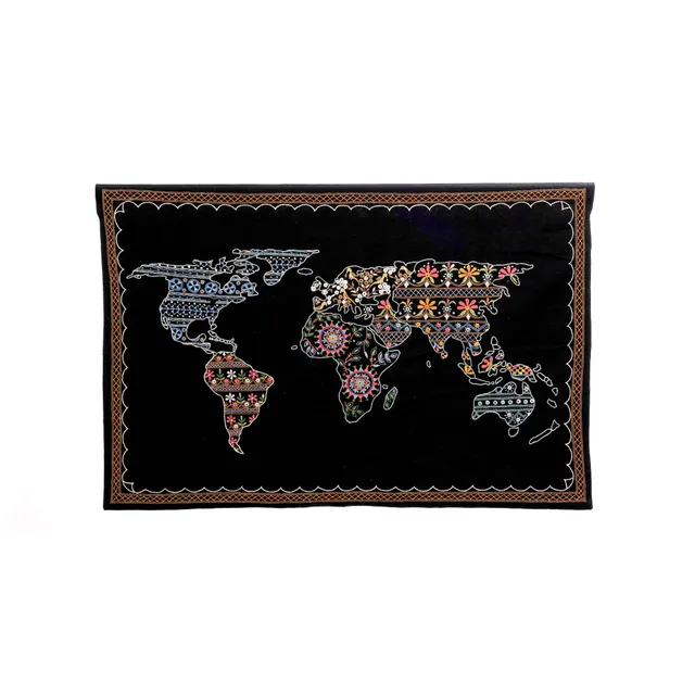 On Earth Mondo pannello cotone multicolore 92x61,5 cm