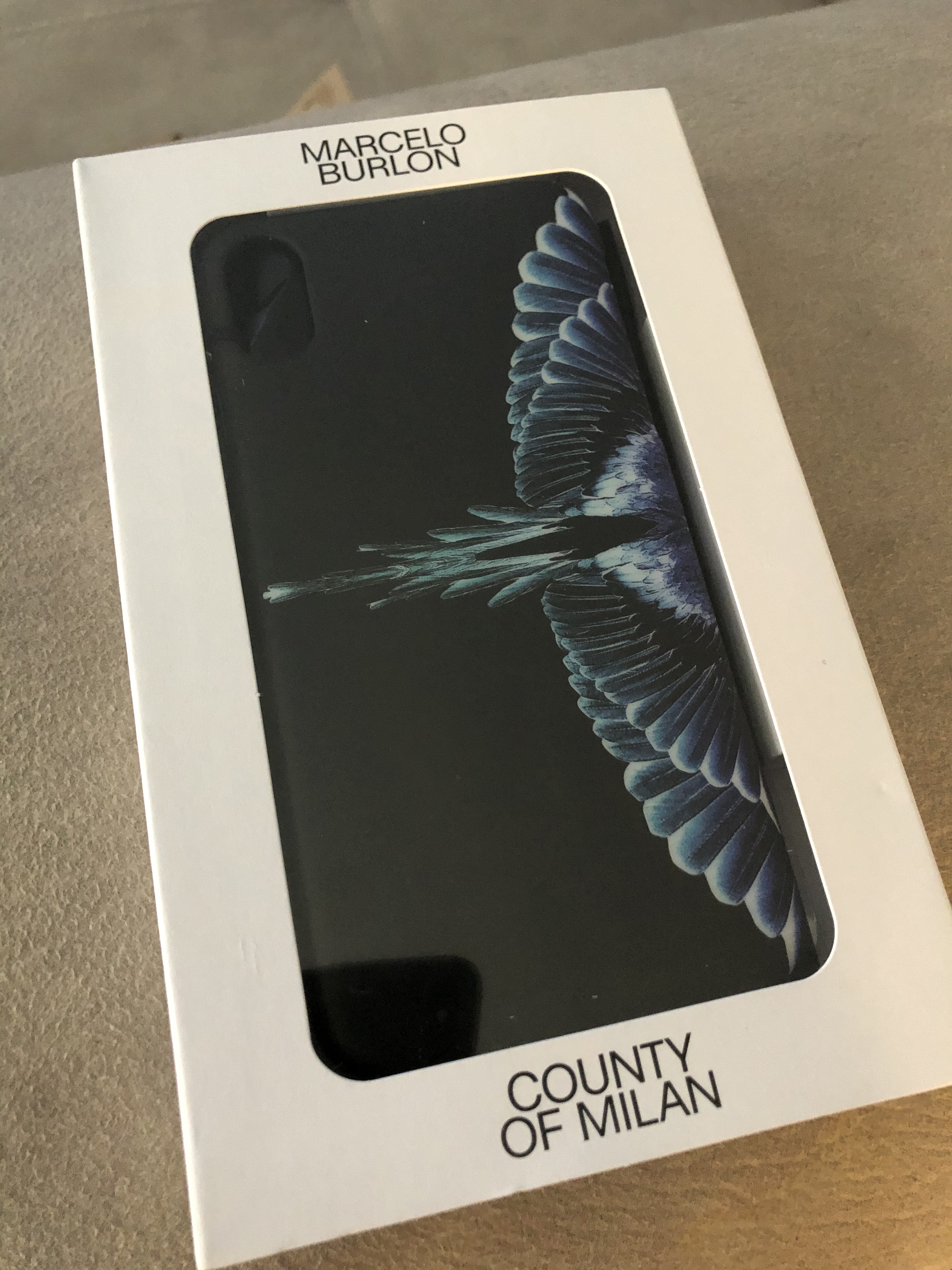 Marcelo Burlon County of Milan custodia iPhone XS X rigida antiurto