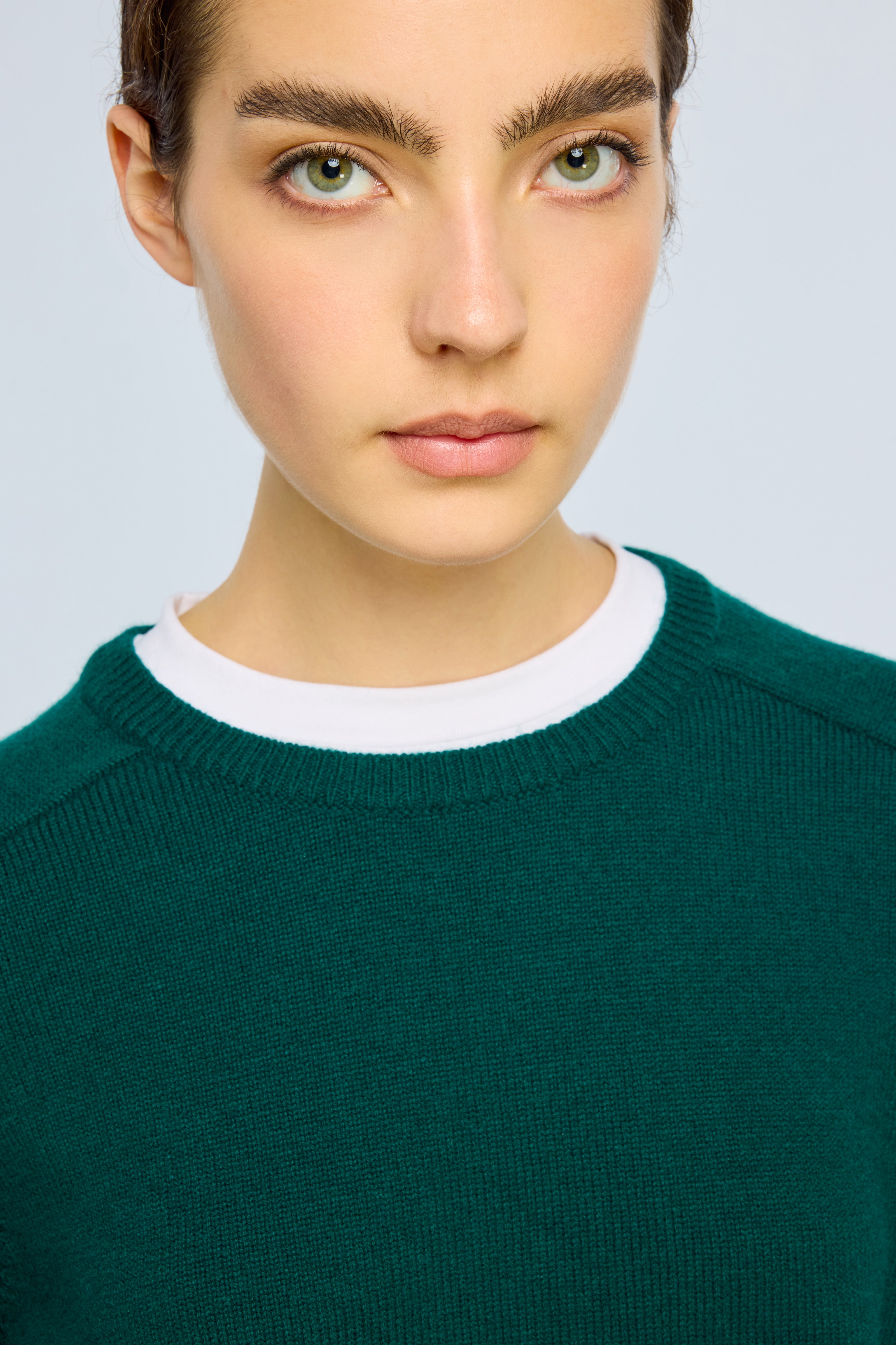 Semicouture Sarah maglia misto cashmere verde Irlanda