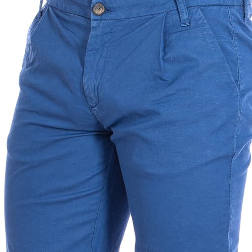 La Martina RMB008-TL257 bermuda uomo lino elasticizzato