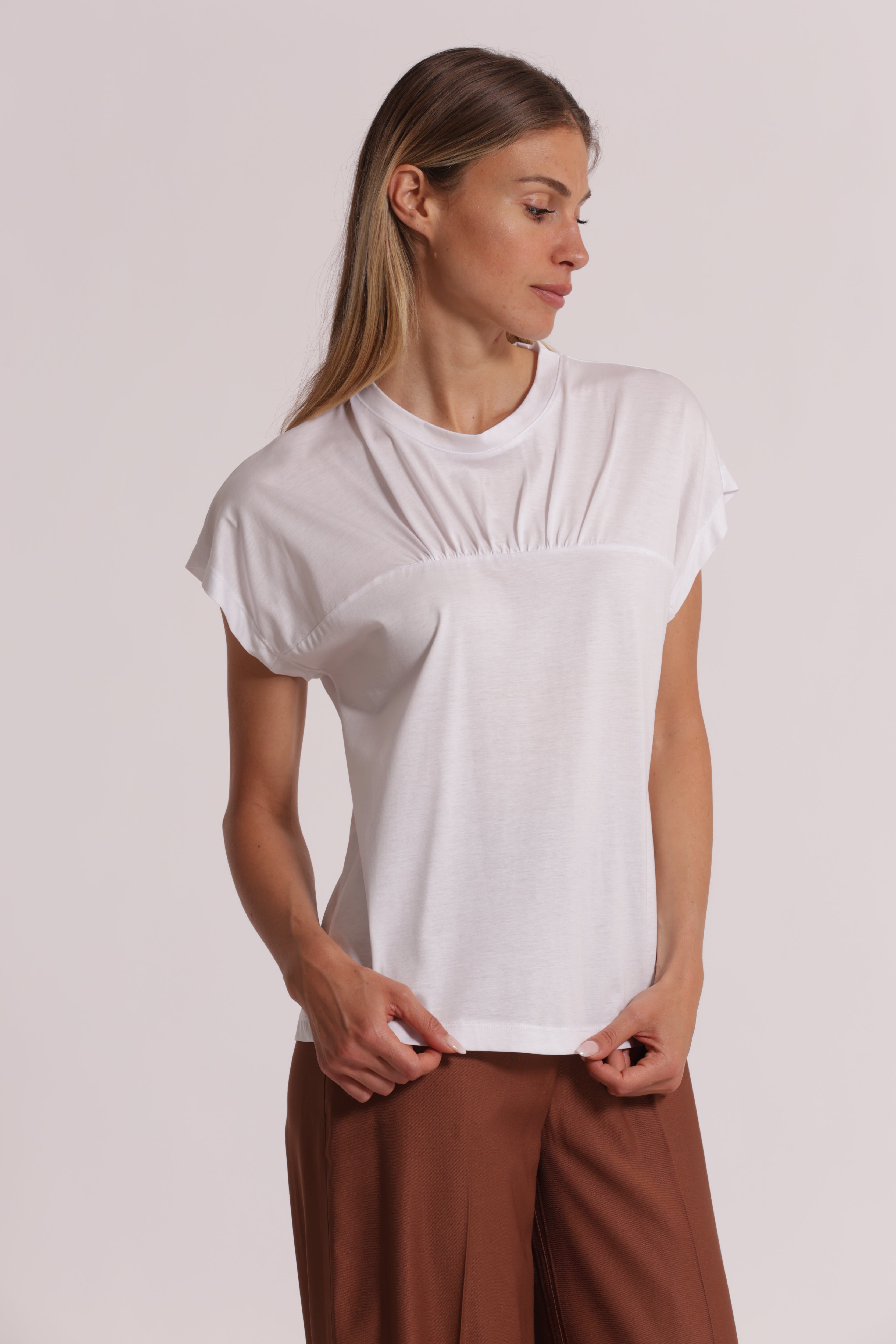 Mimi Mua T-shirt in Sagal bianca in cotone