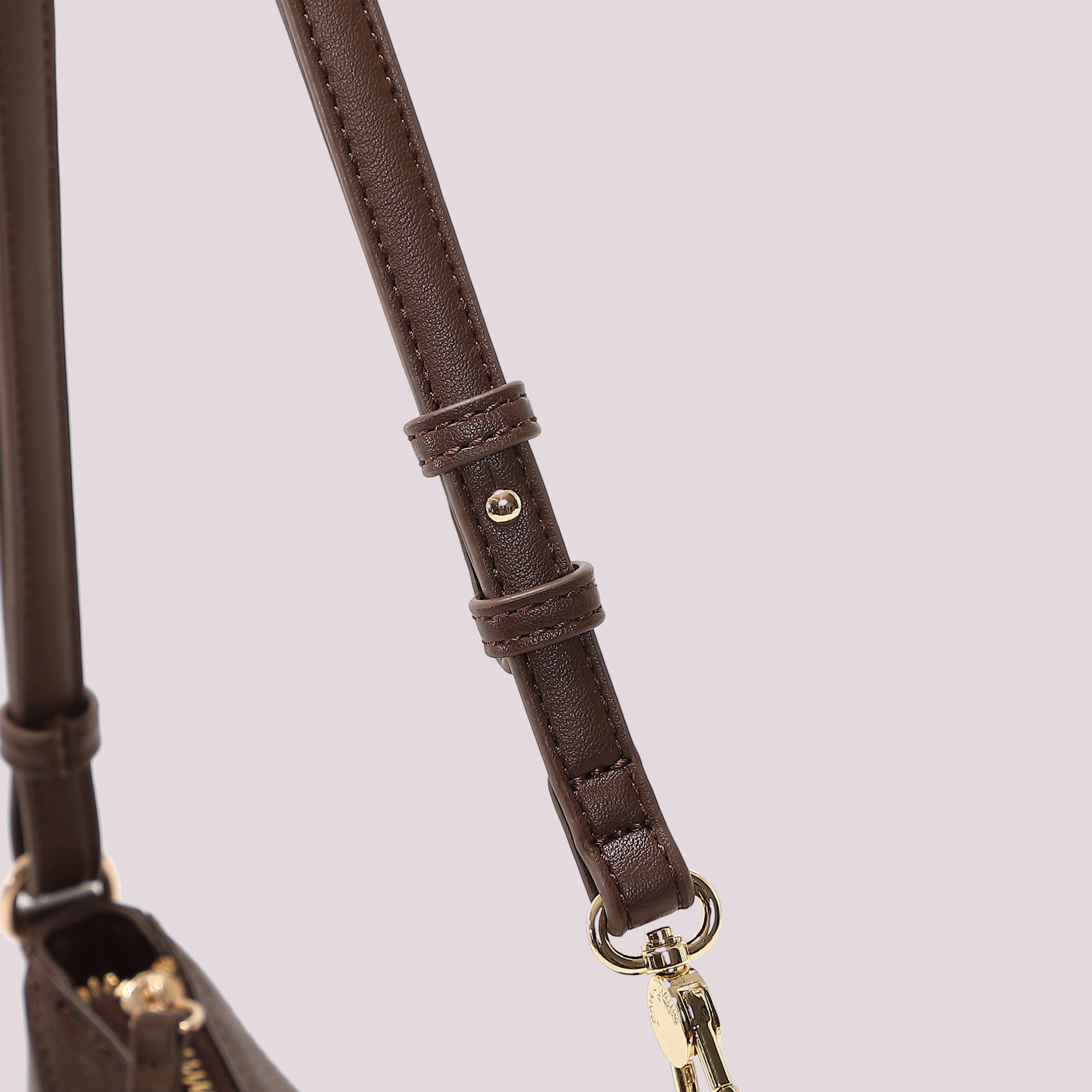 Mimi Mua borsa tracolla lettere zip tracolla nera 22 cm