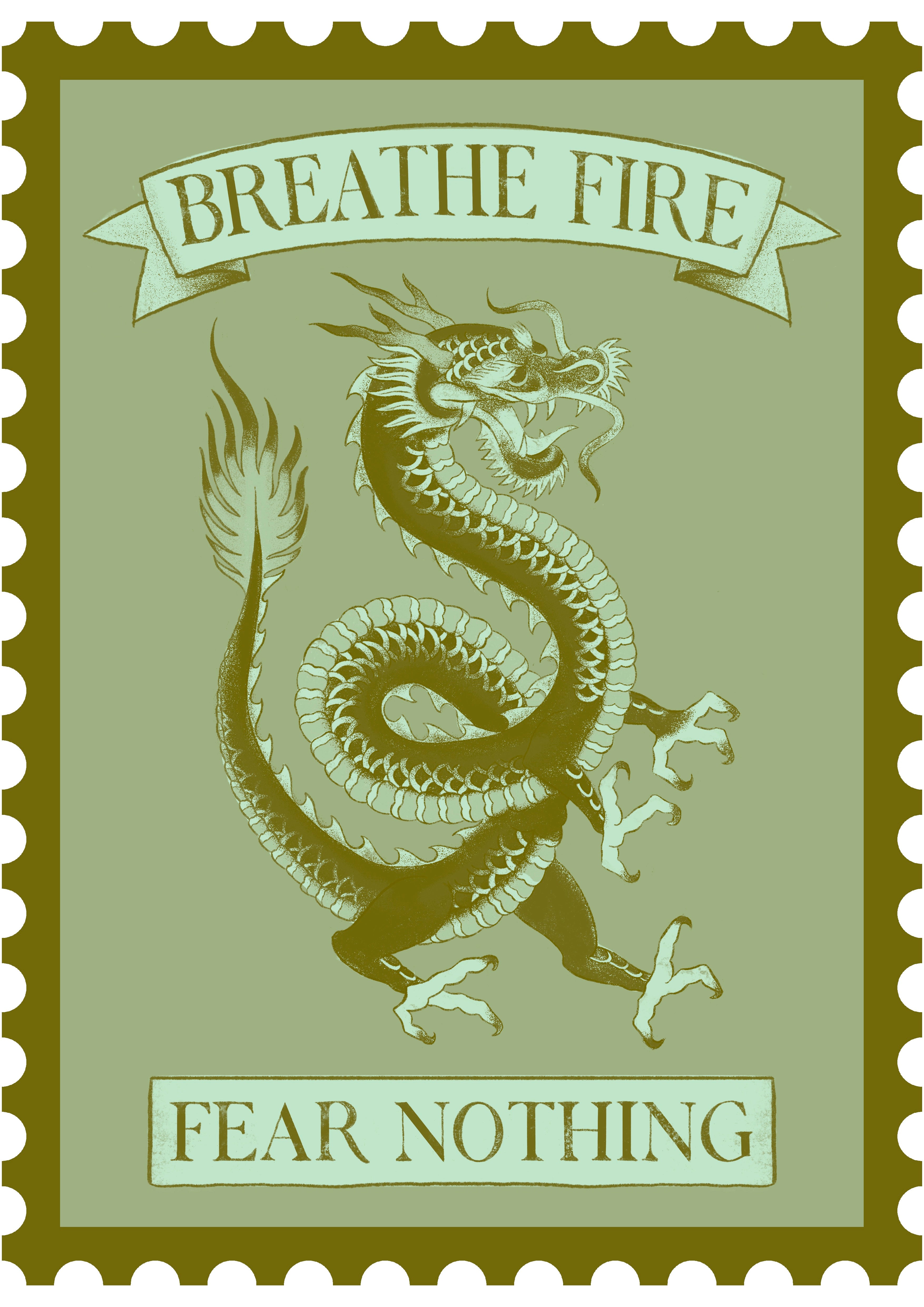 Giglio Tigrato The Dragon poster Super A3 carta 200gr