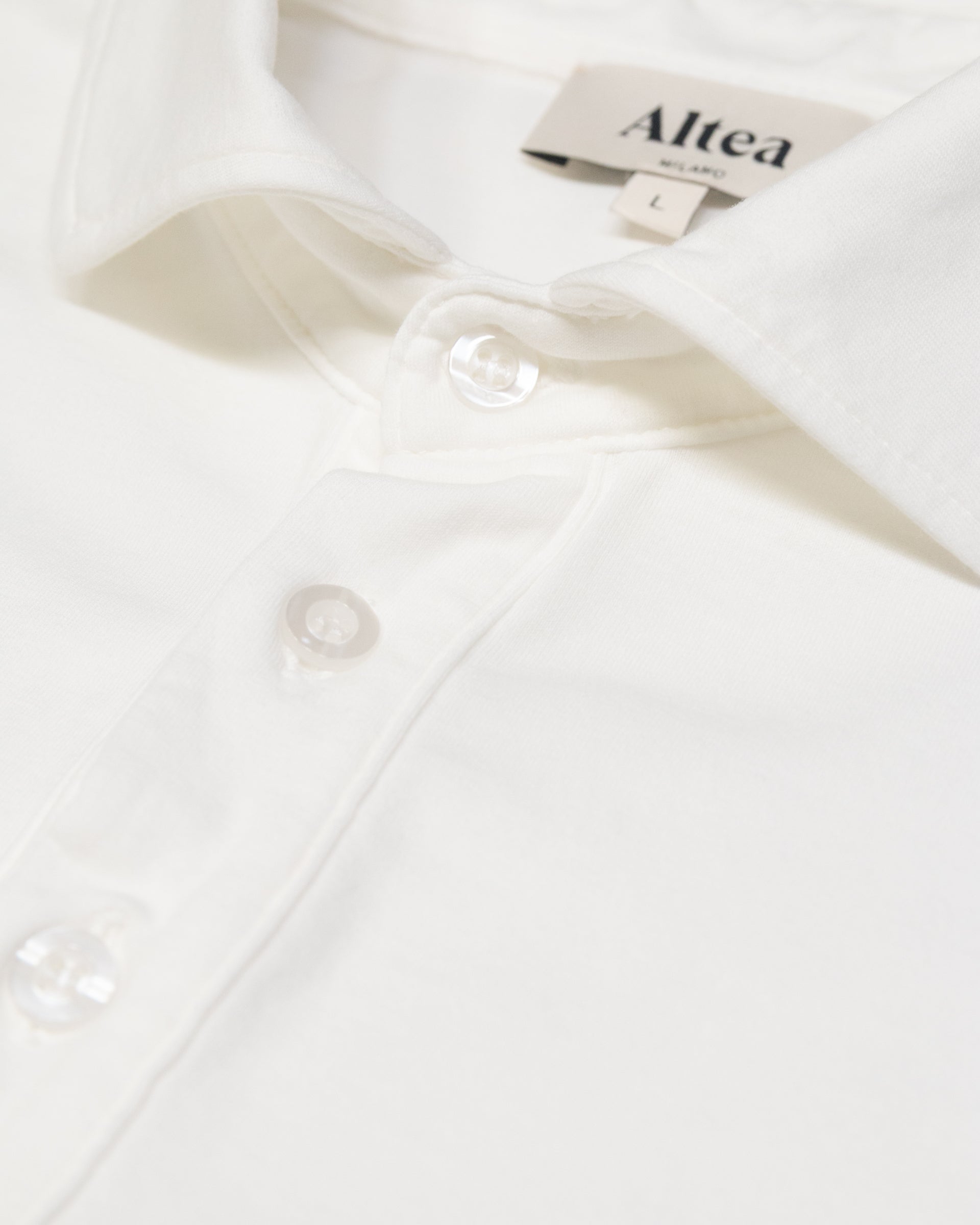 Altea Greg polo cotone elasticizzato bianca