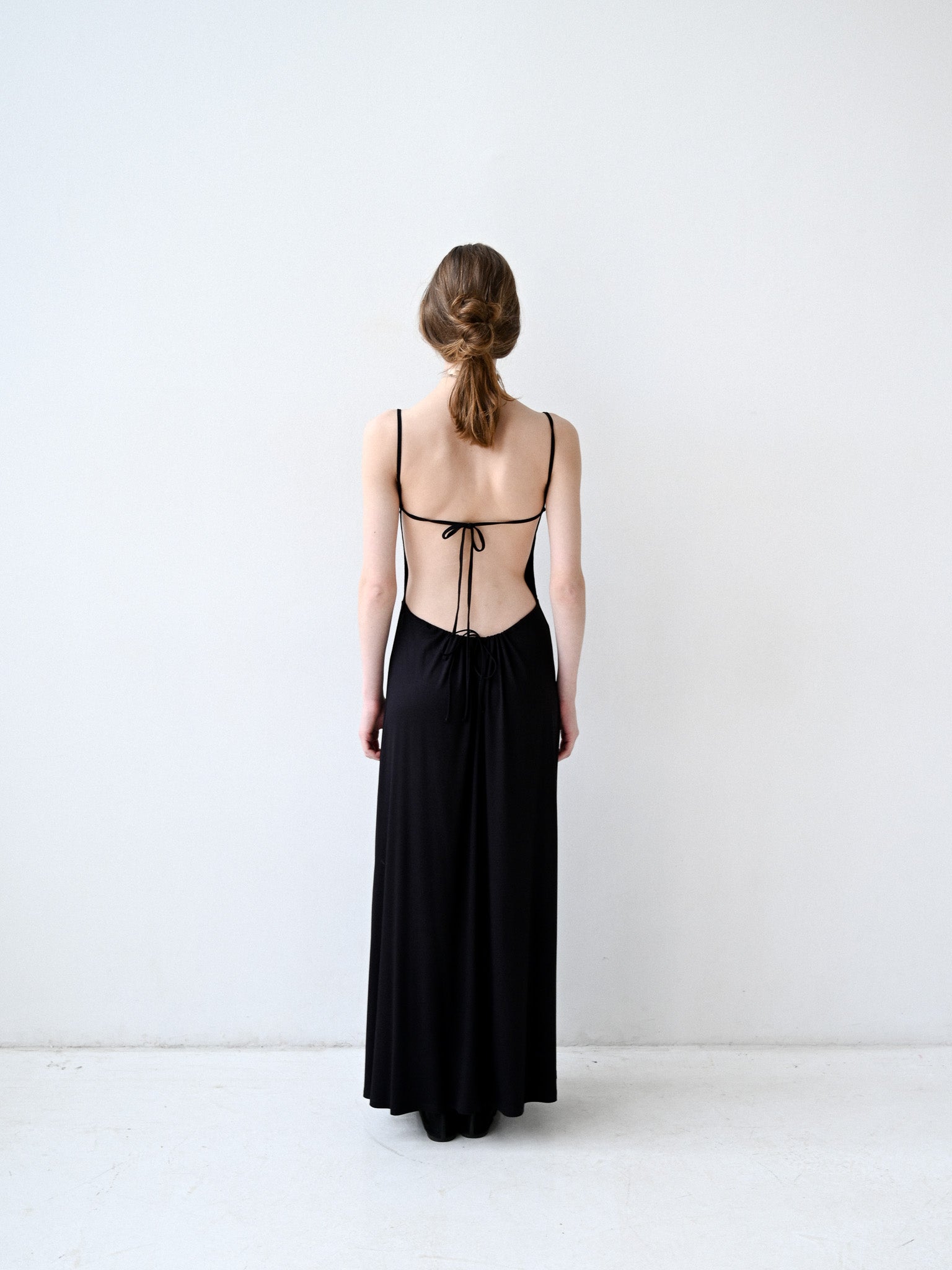Giglio Tigrato Brigitte Dress I abito nero viscosa S-M