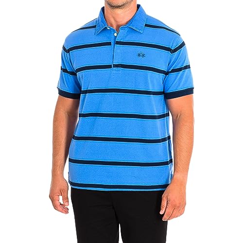 La Martina TMP326-JS328 polo uomo L blu a righe