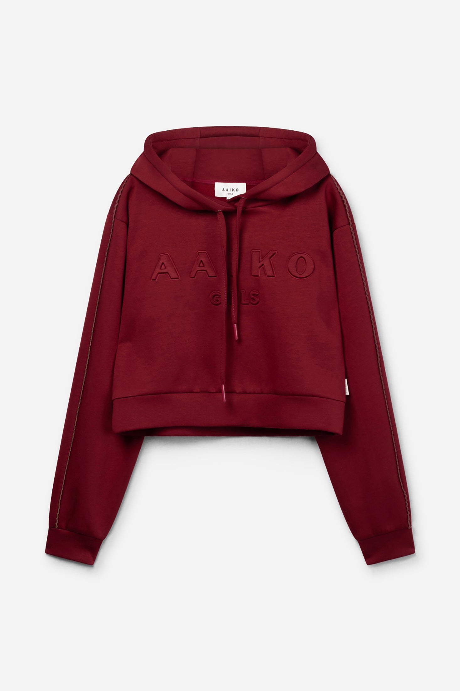 Aaiko Haylee felpa cappuccio bordeaux logo rilassata