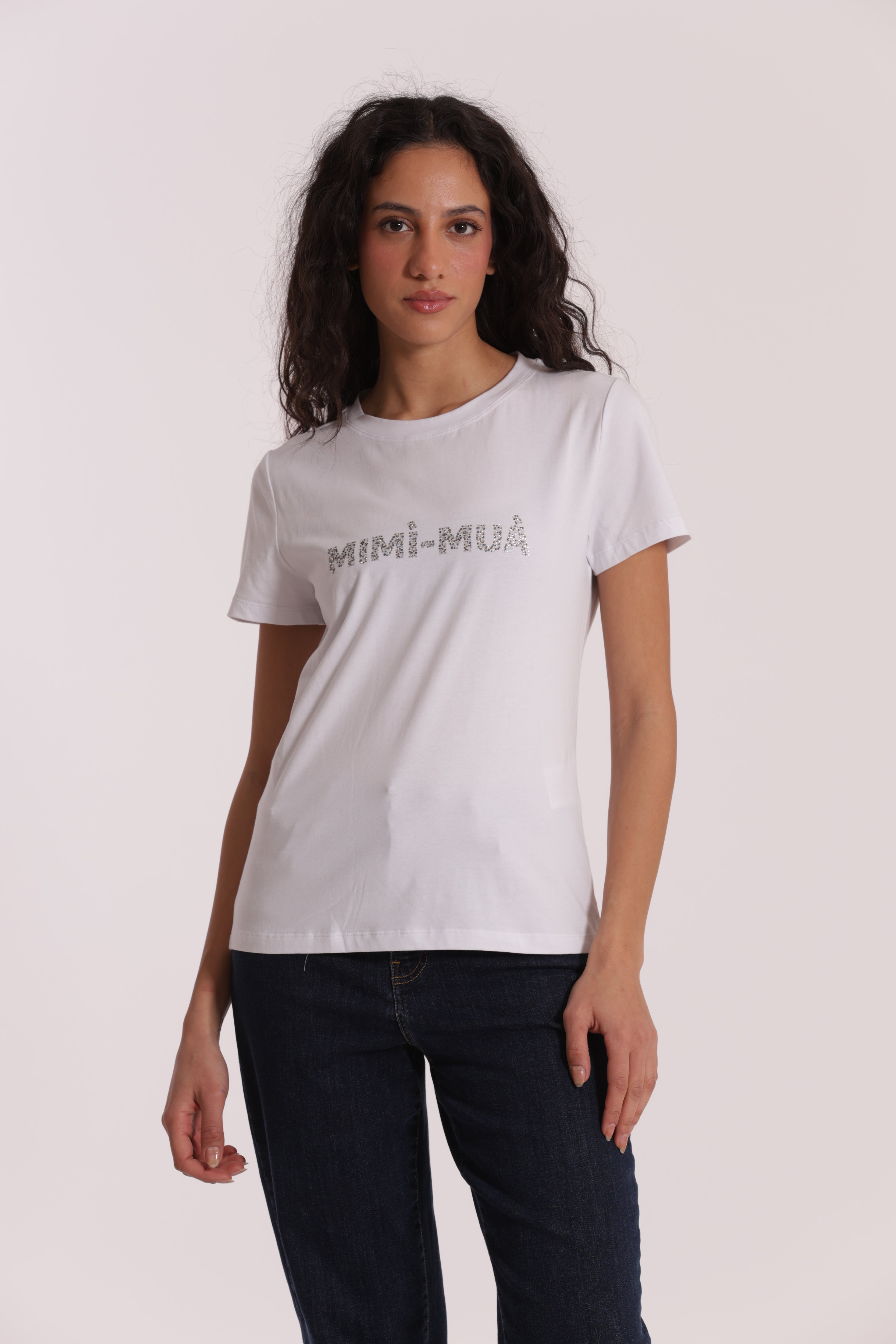 Mimi Mua Mimi-Mua t-shirt cotone logo
