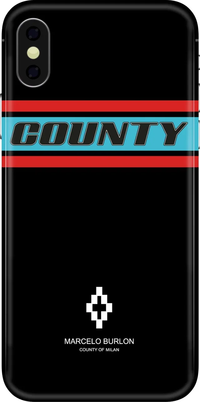 Marcelo Burlon Color Band cover iPhone X gommata