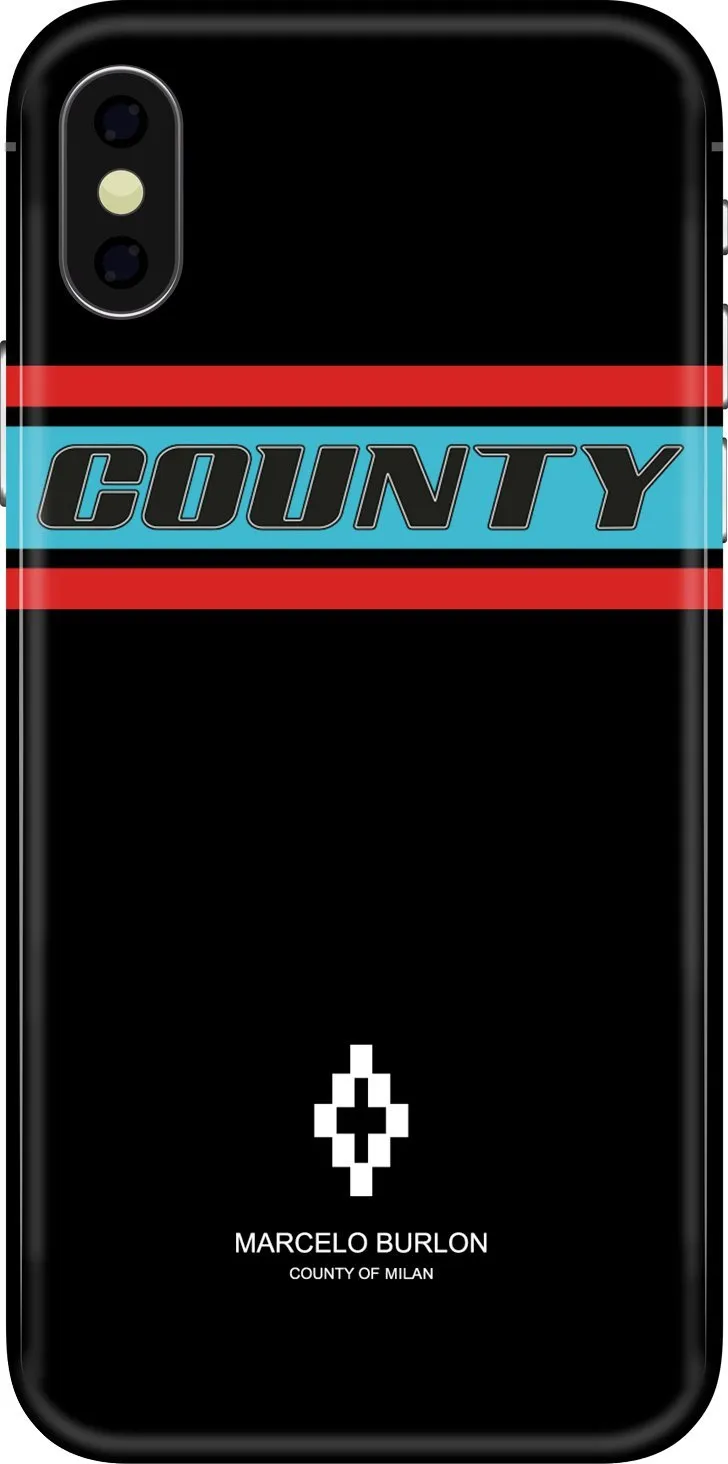 Marcelo Burlon Color Band cover iPhone X gommata