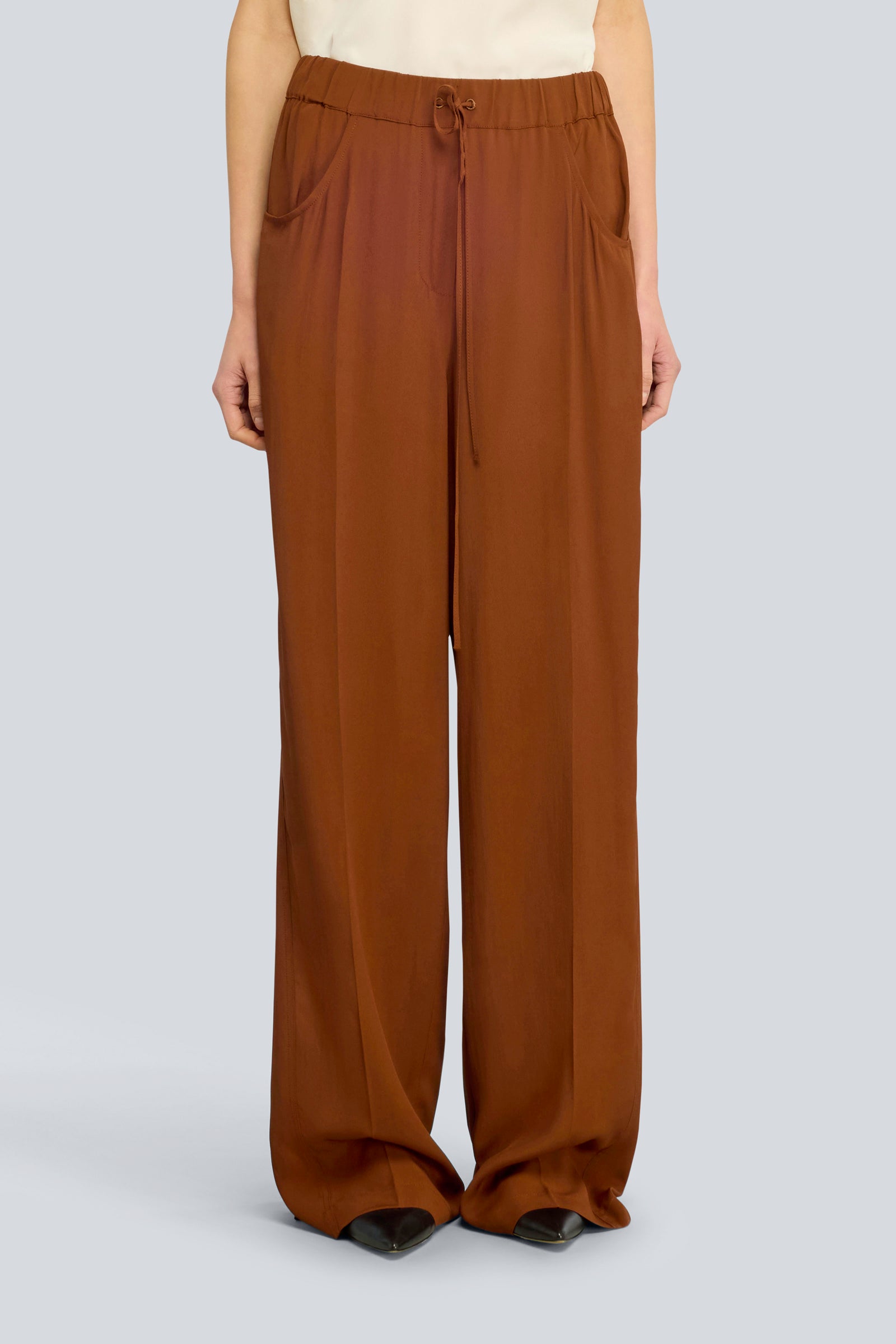 Semicouture Ginger Pantalone Crêpe Canyon
