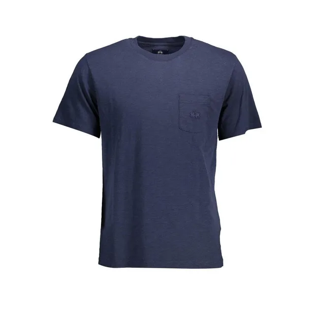 La Martina t-shirt uomo blu XL tasca cotone