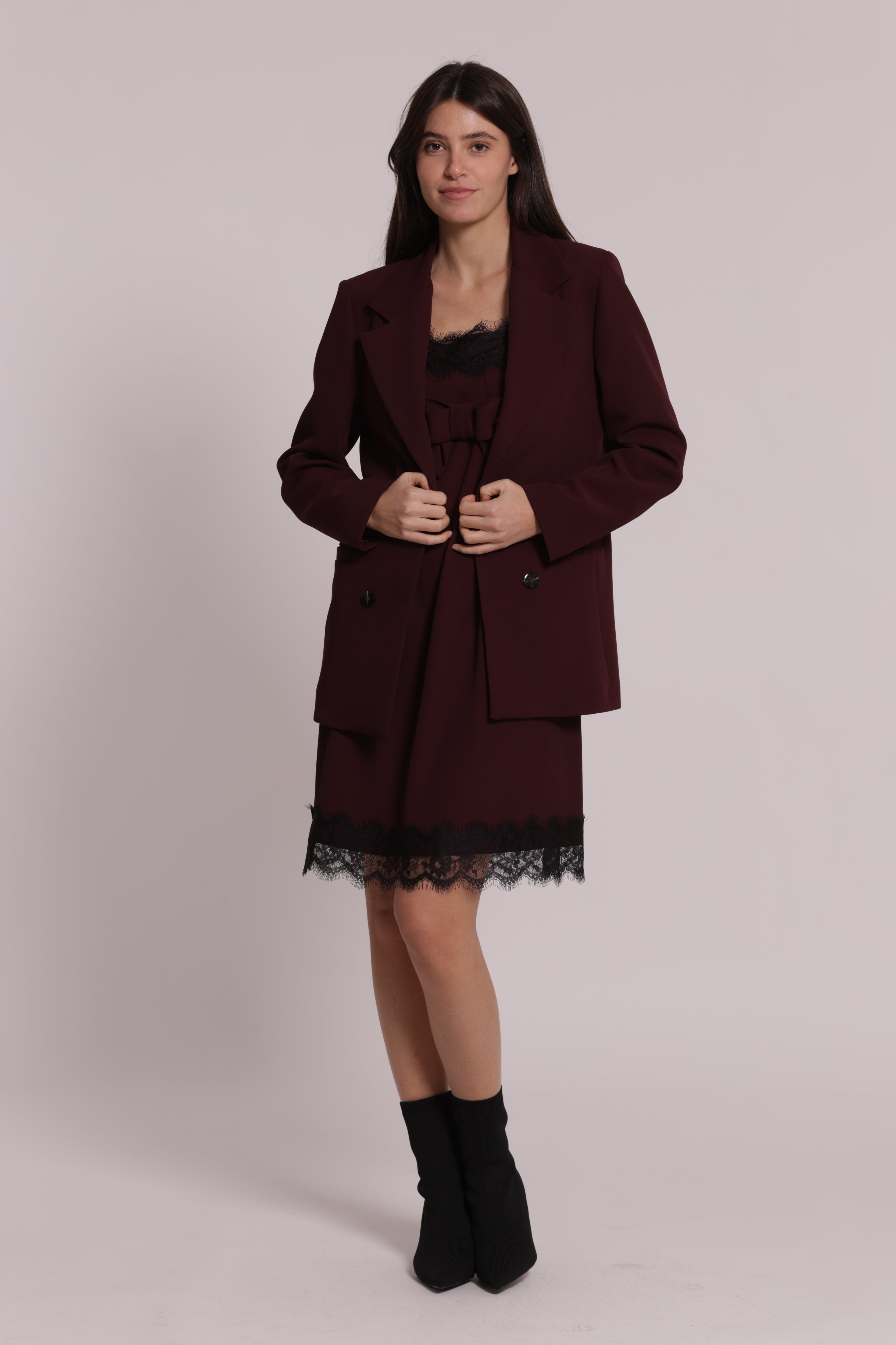 Mimi Mua Doppiopetto giacca nero elegante