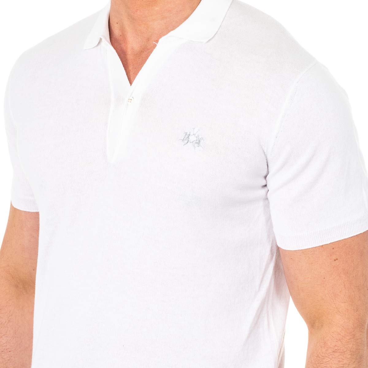 La Martina HMSA01 polo uomo bianca cotone taglio classico