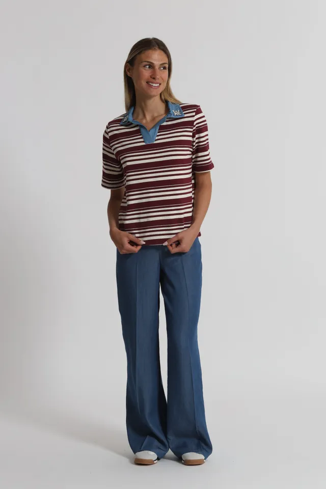Mimi Mua Pantalone Lungo Denim Lyocell