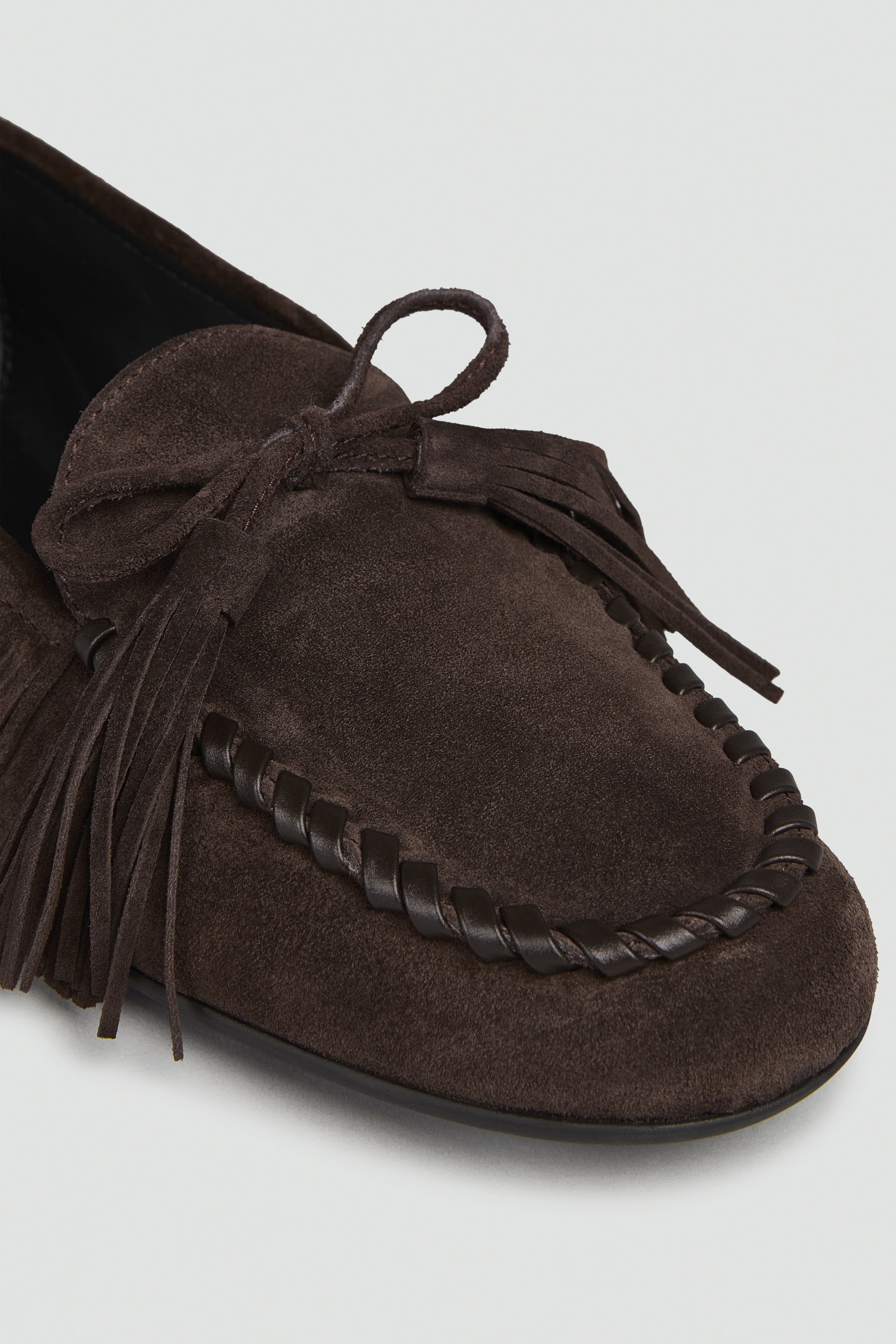 Semicouture Liz Y6WZ44 mocassino moka pelle scamosciata