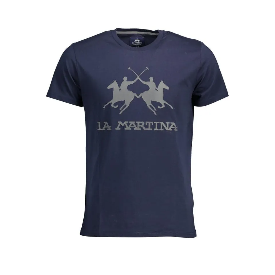 La Martina t-shirt uomo blu maniche corte