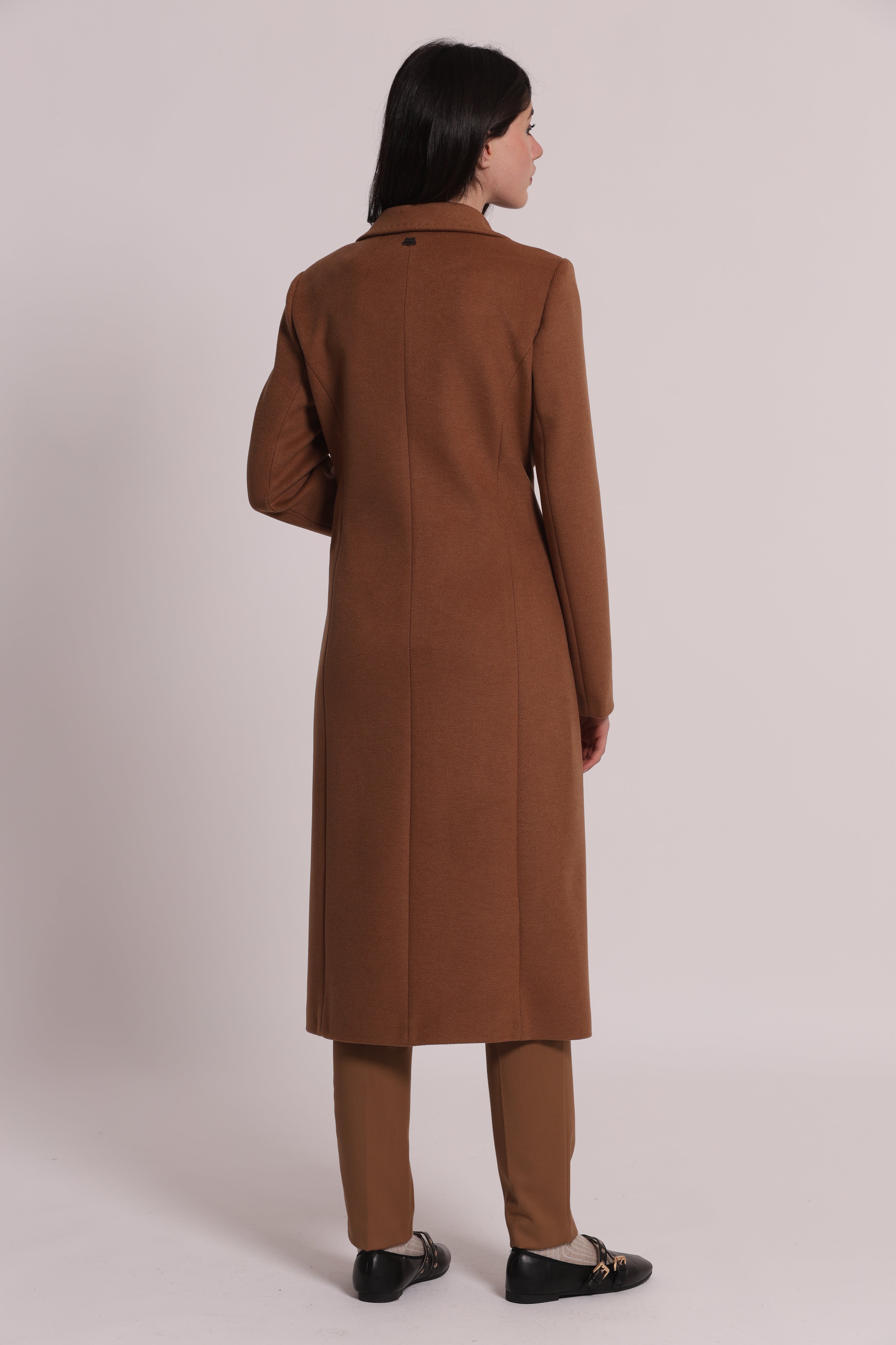 Mimi Mua Cappotto Lungo Nero Classico