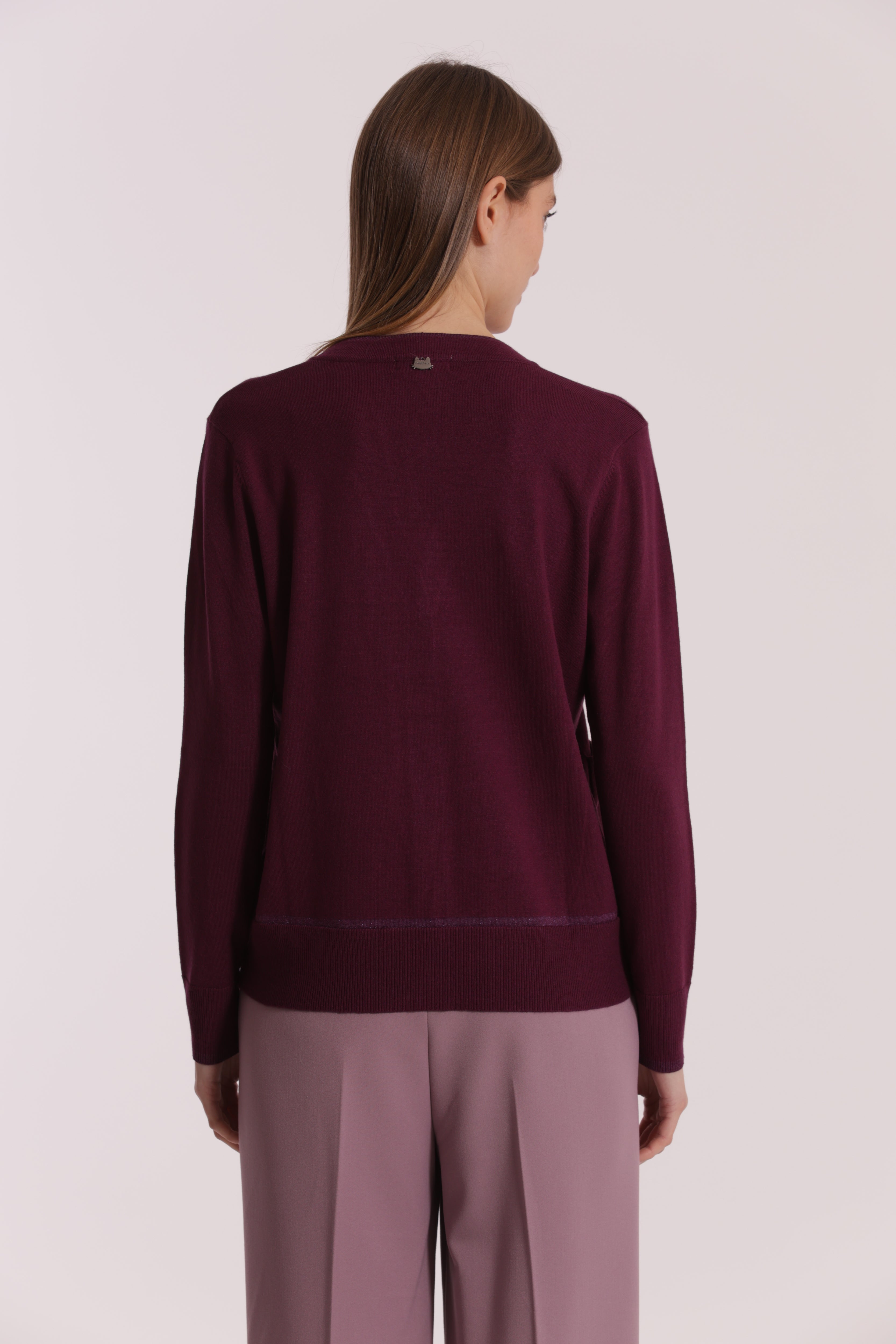 Mimi Mua Maglia Cardigan Bordi Lurex cardigan lurex