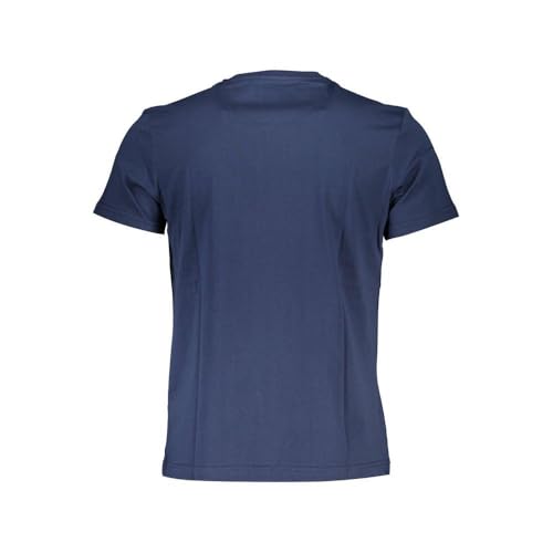 La Martina t-shirt uomo blu in cotone girocollo