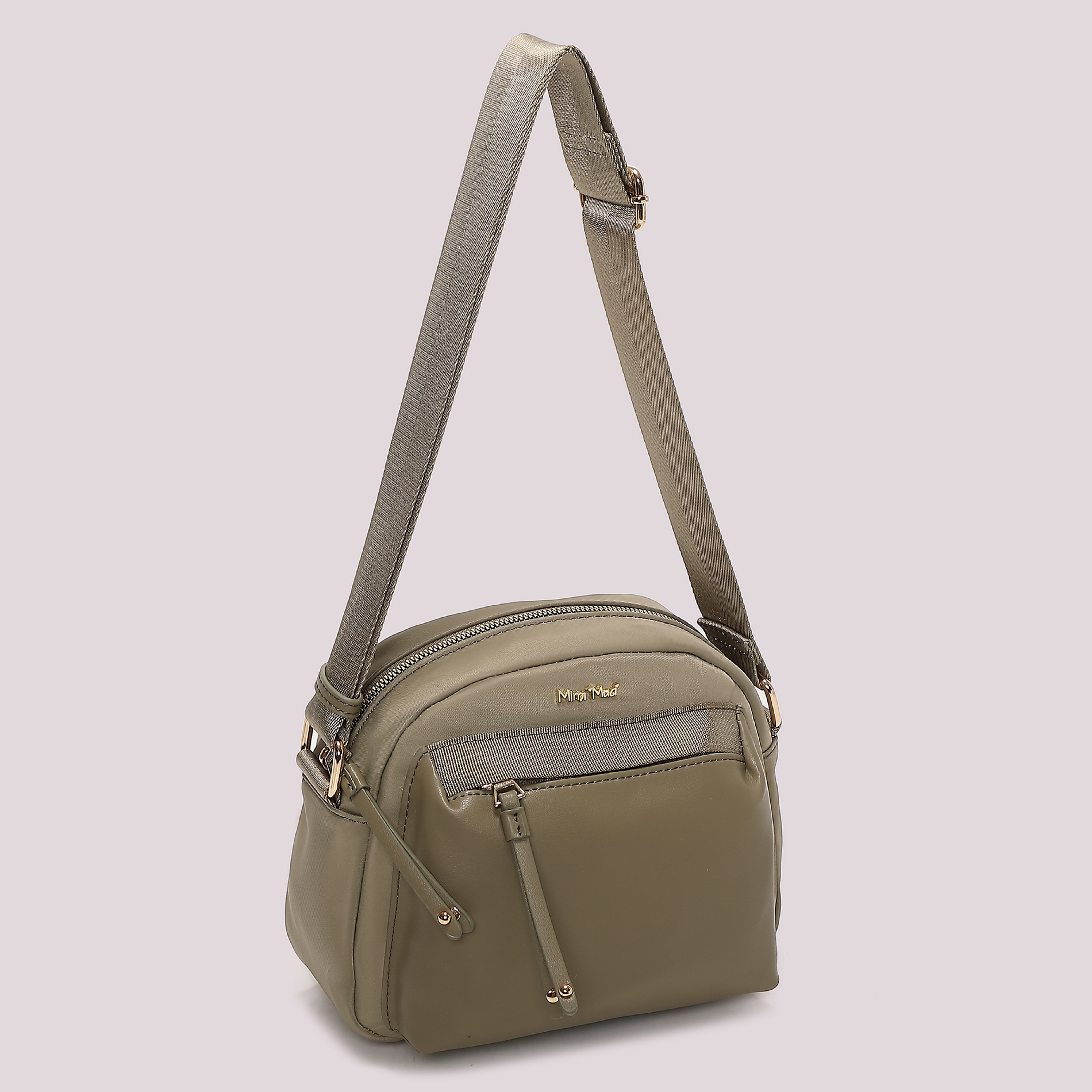 Mimi Mua borsa a tracolla in nylon nero