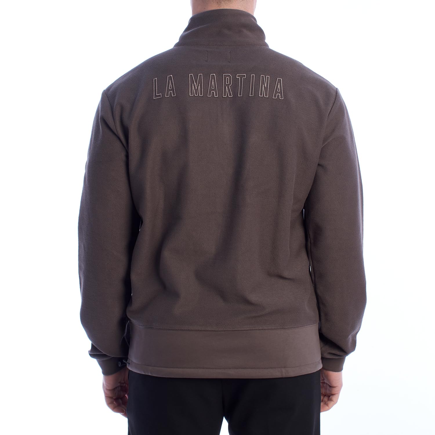 La Martina YMF601-FP565 Felpa uomo pile mezza zip M