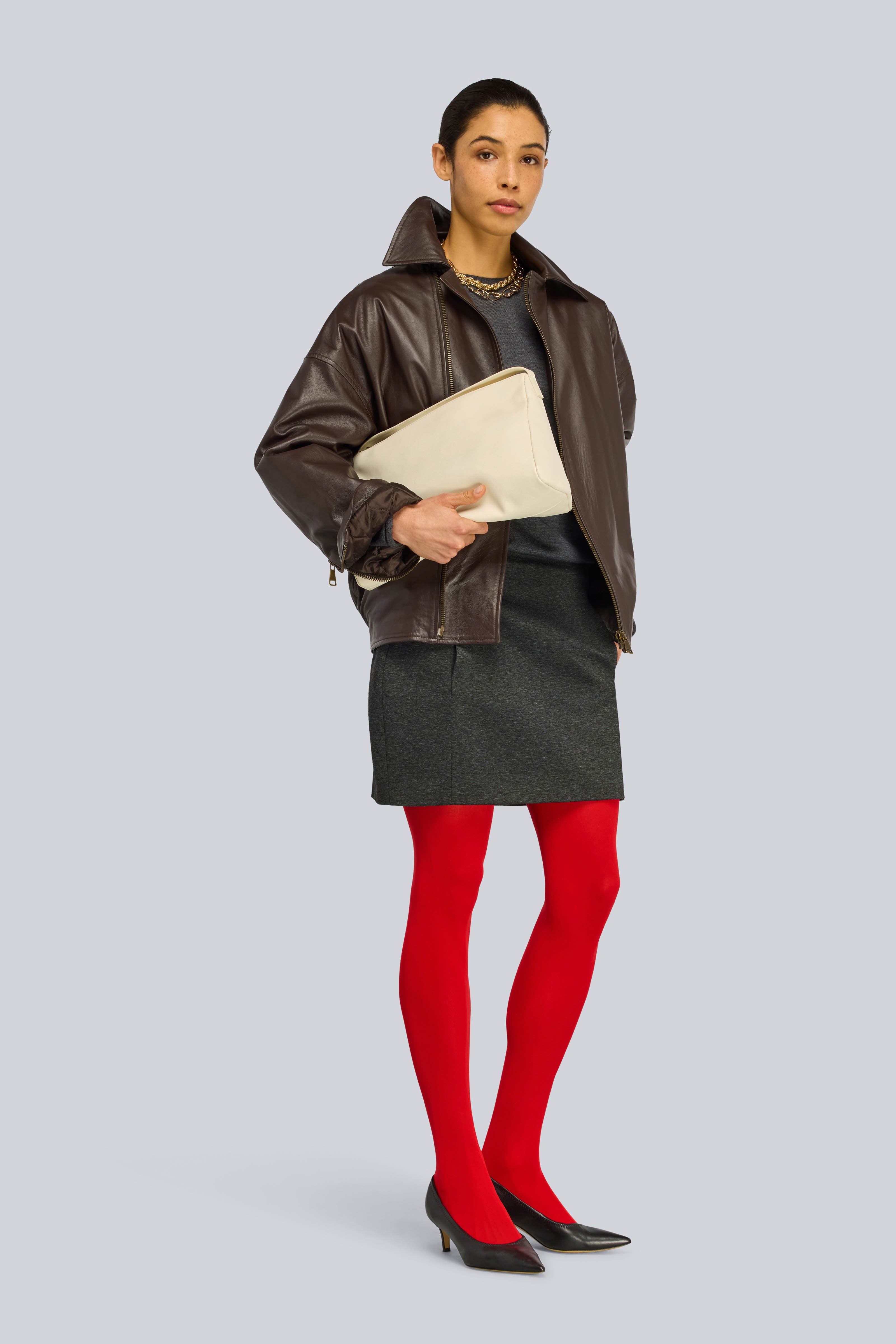 Semicouture Tianna abito punto Milano antracite
