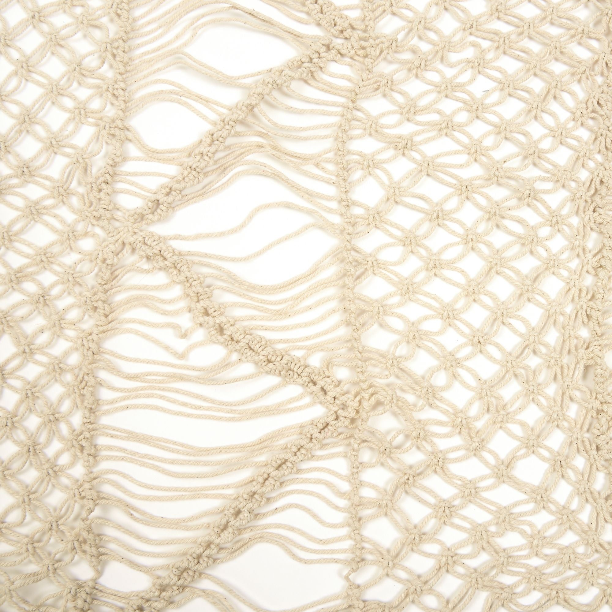 On Earth Trame runner macramé cotone 220x40 cm