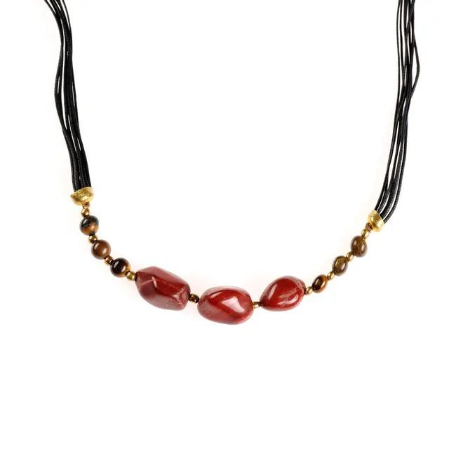 On Earth Cooperative Collection Elements collana pietre multicolore lunga