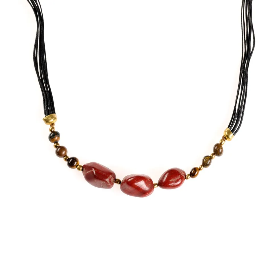 On Earth Cooperative Collection Elements collana pietre multicolore lunga