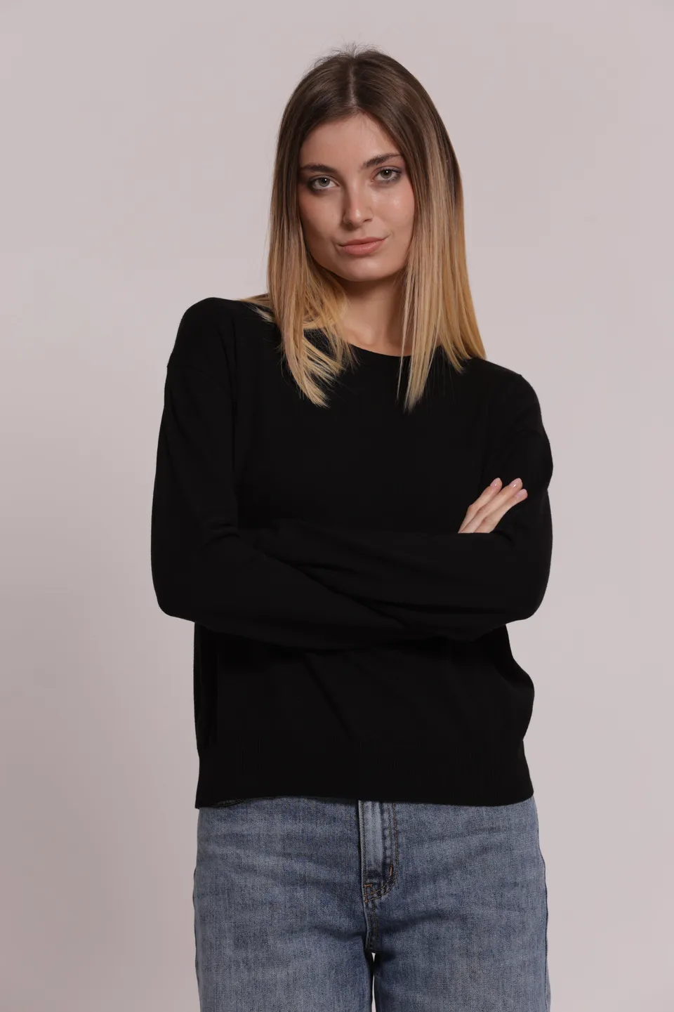 Mimi Mua Maglia Collo Removibile Nero