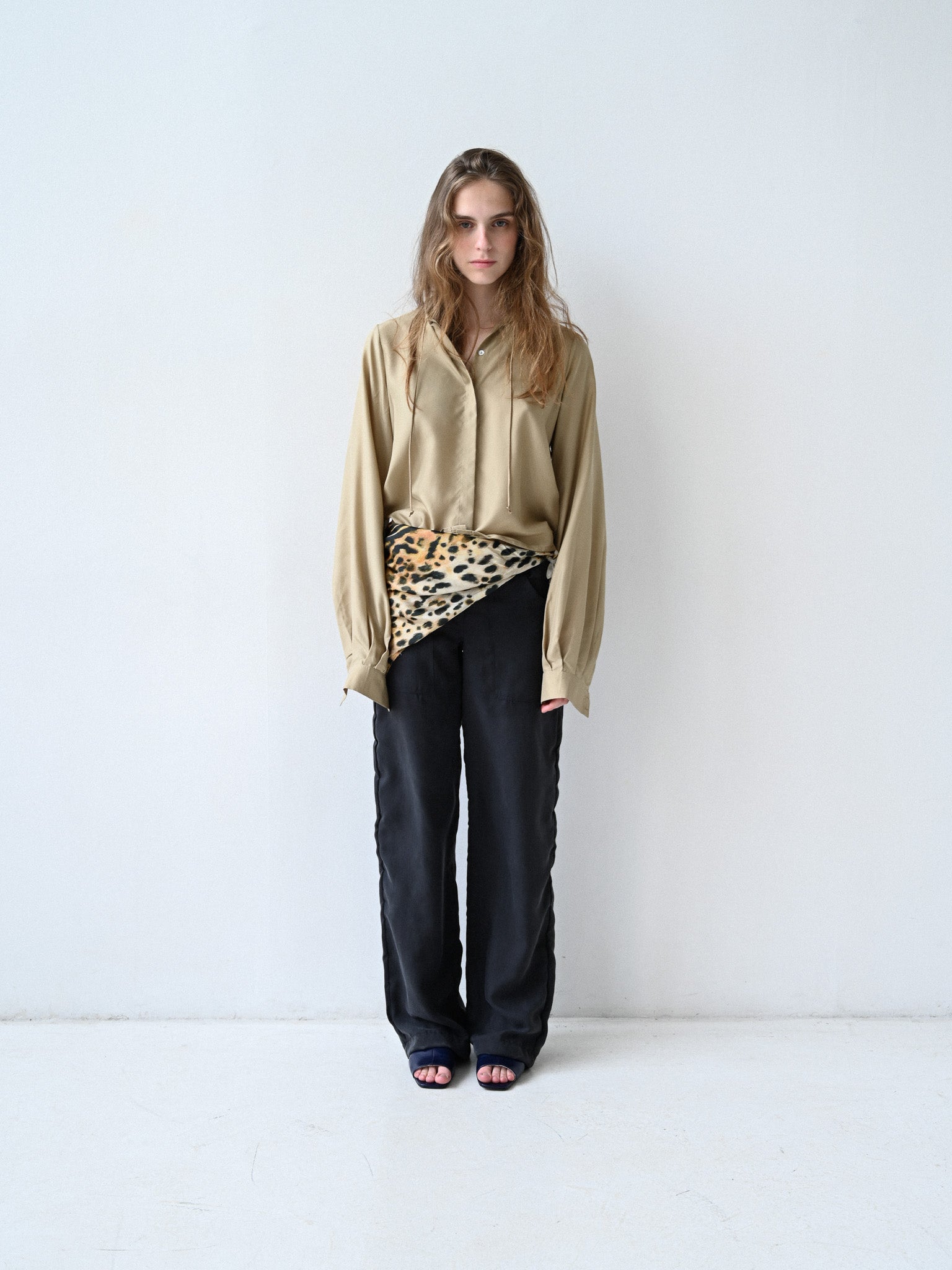 GiglioTigrato Yoko Shirt III camicia seta beige