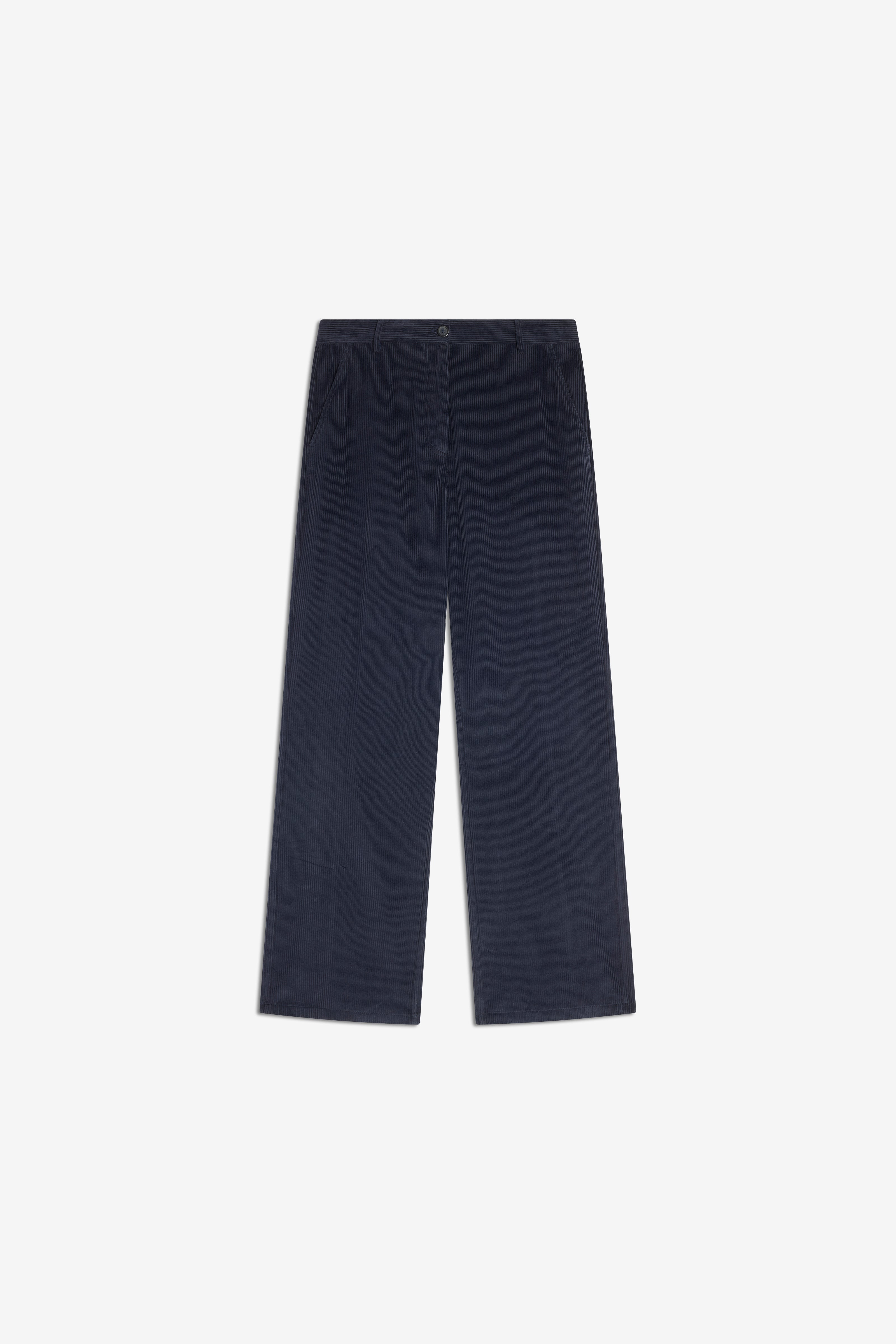 Semicouture Quennie pantalone velluto rosso lacca