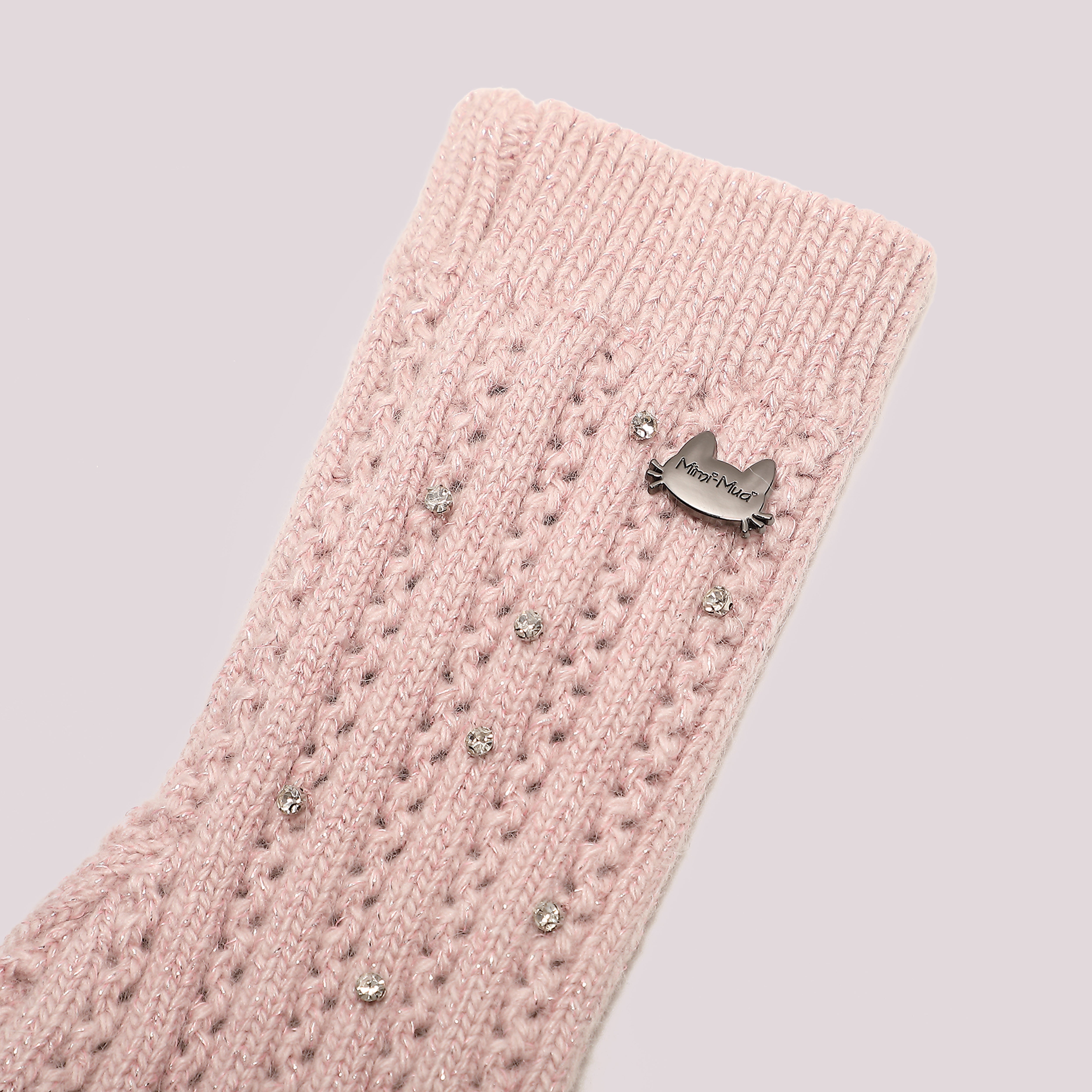 Mimi Mua Trecce Strass Manicotti Nero