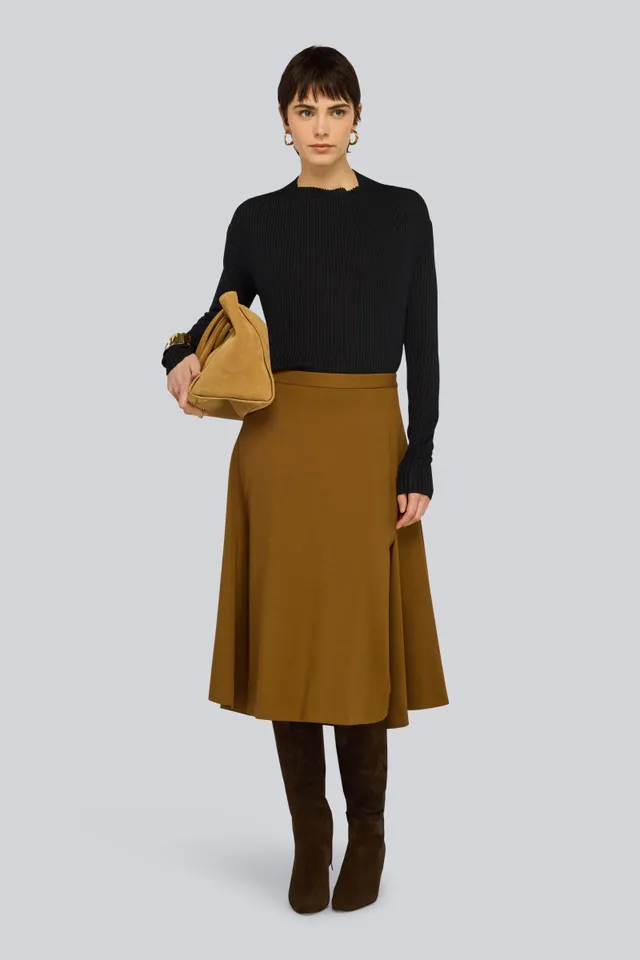 Semicouture Robertina maglia nera misto seta