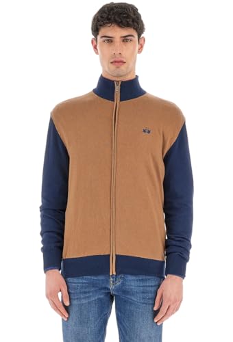 La Martina Wadleigh felpa full zip uomo blu beige M
