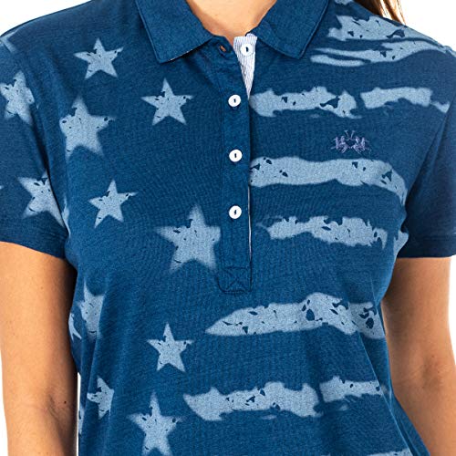 La Martina LWP305 polo donna XS manica corta