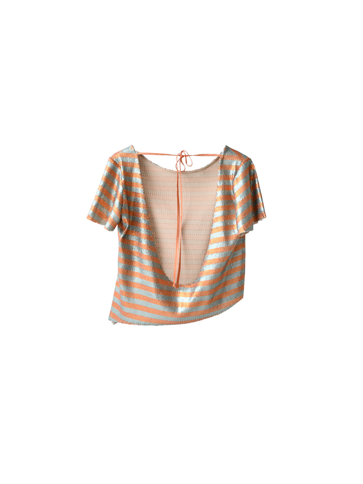 GiglioTigrato Kiara V top paillettes schiena aperta