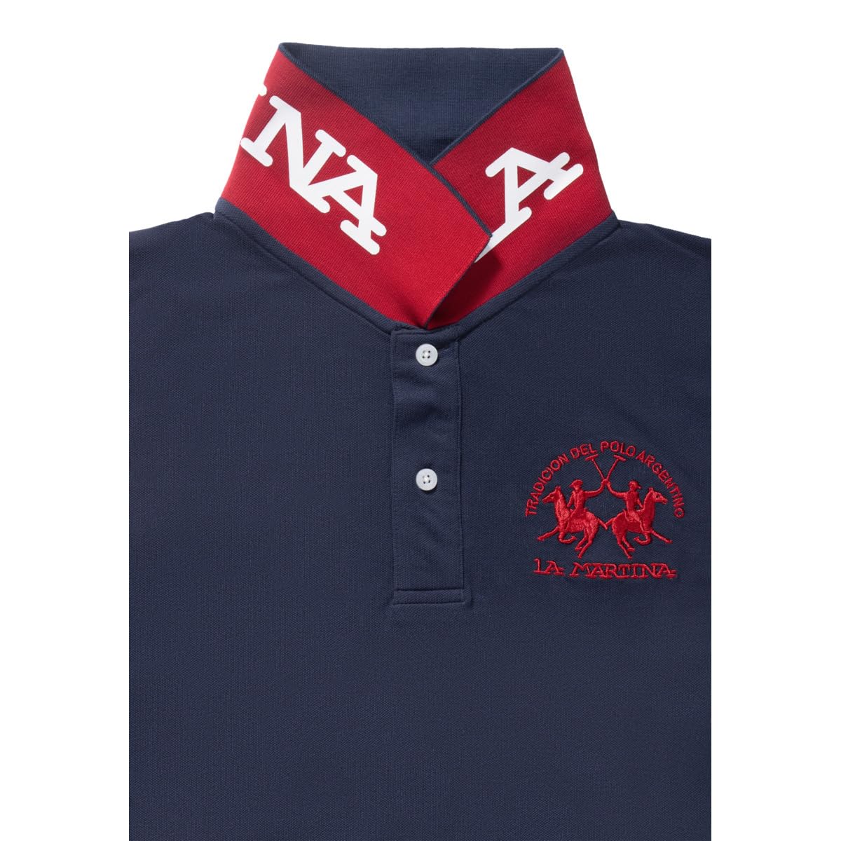 La Martina CCMP11 PK001 polo uomo navy 100% cotone