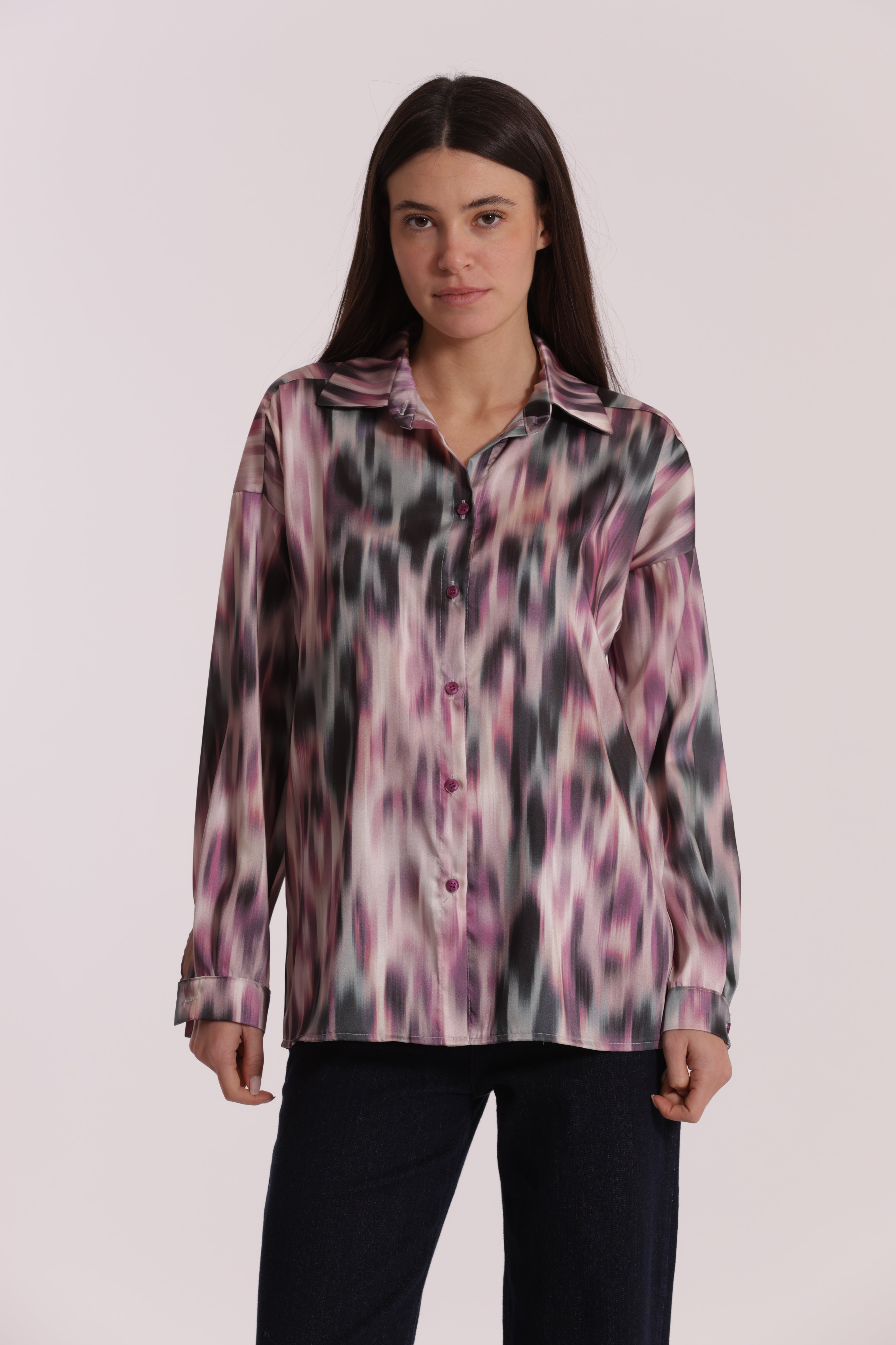 Mimi Mua Fantasia Fusion camicia uomo fantasia poliestere