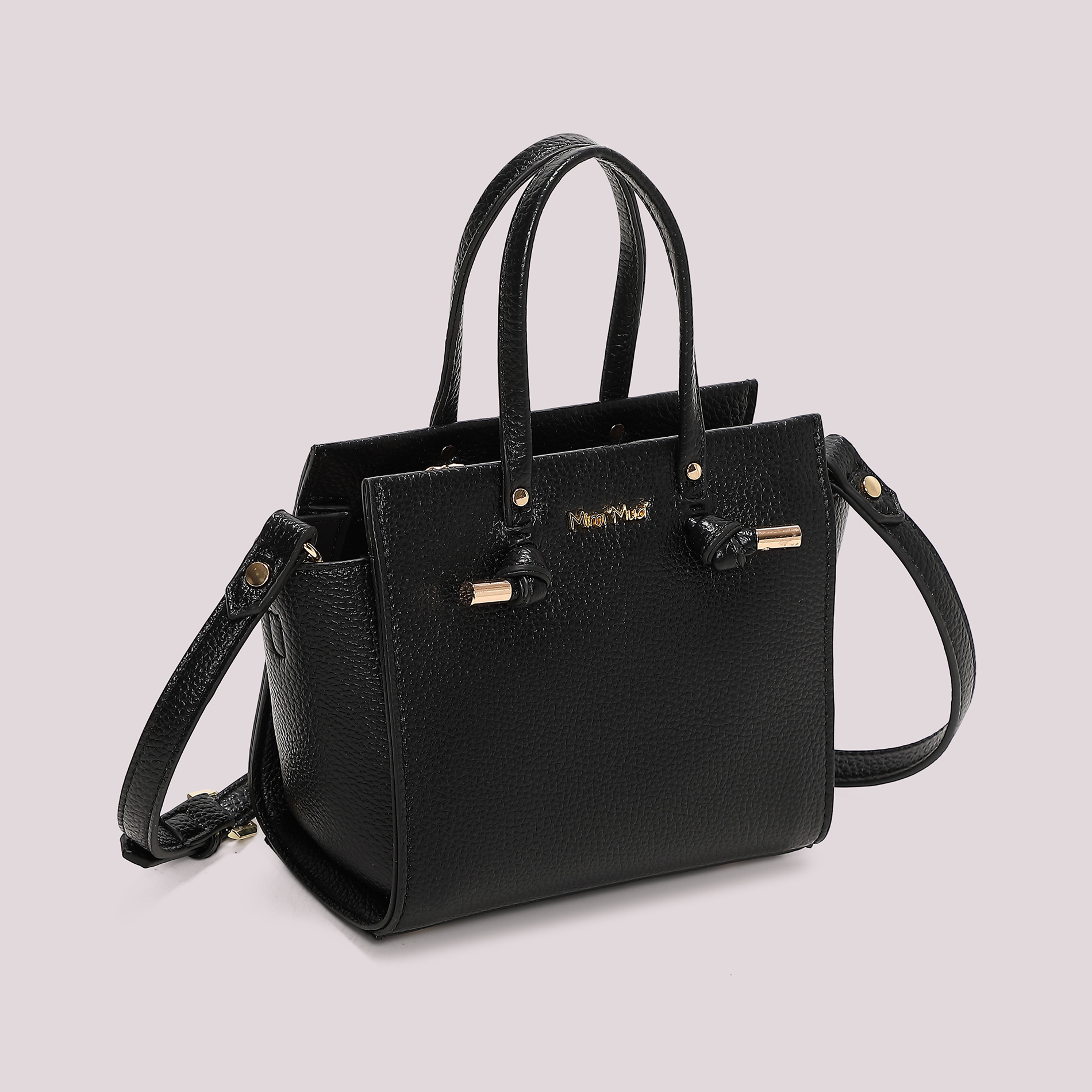 Mimi Mua Borsa Mano Piccola Nodo Panna