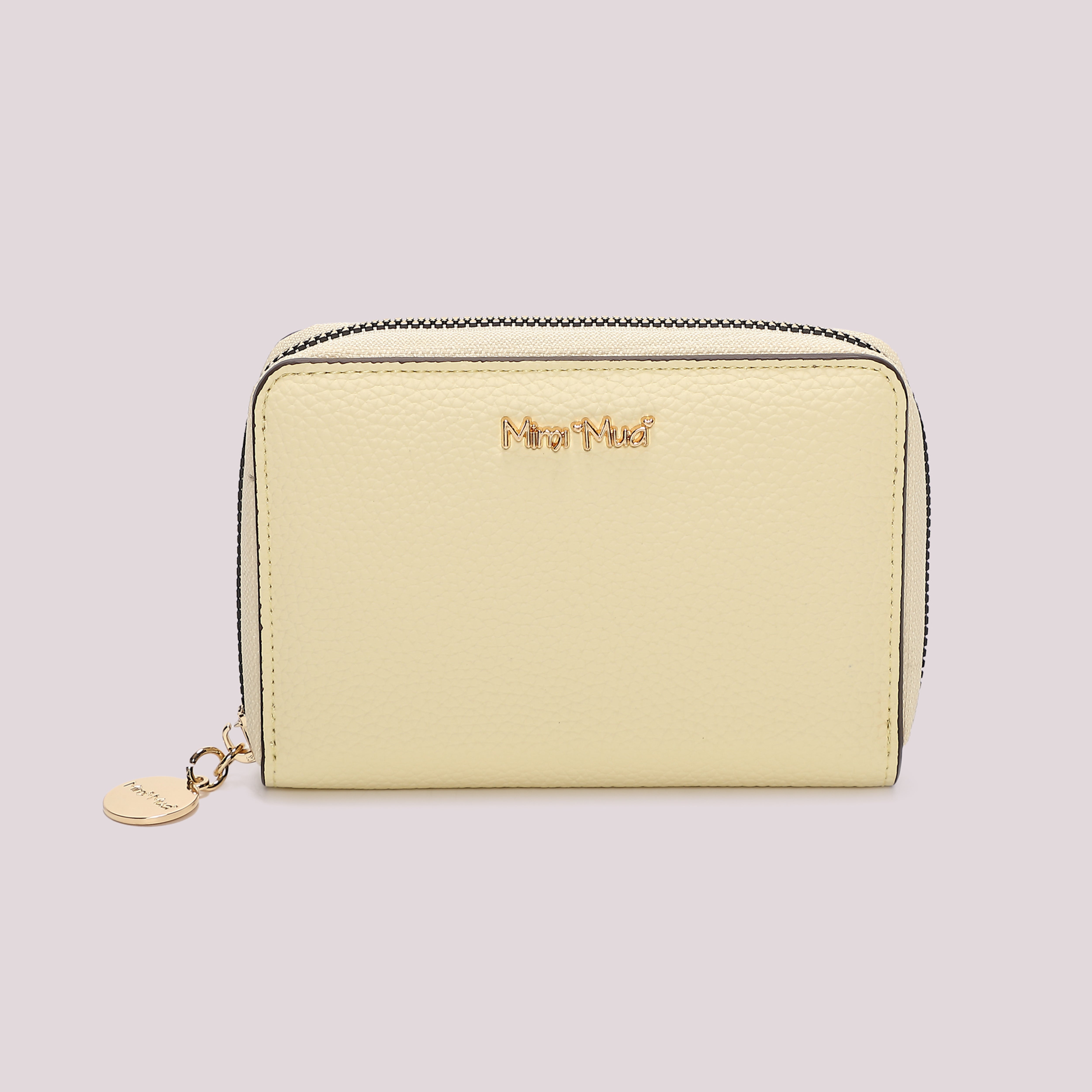 Mimi Mua portafoglio medio basic 1 zip bianco