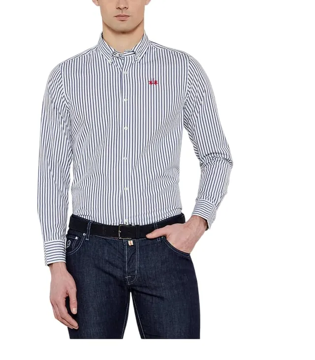 La Martina MAC008 PP714 camicia cotone uomo
