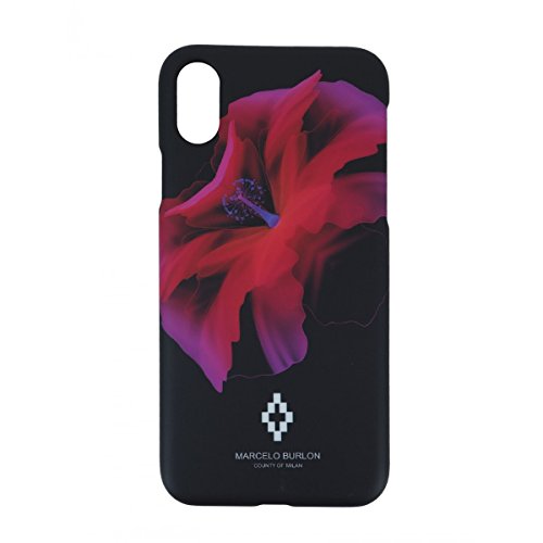 Marcelo Burlon County of Milan Red Flowers cover iPhone X/XS rigida