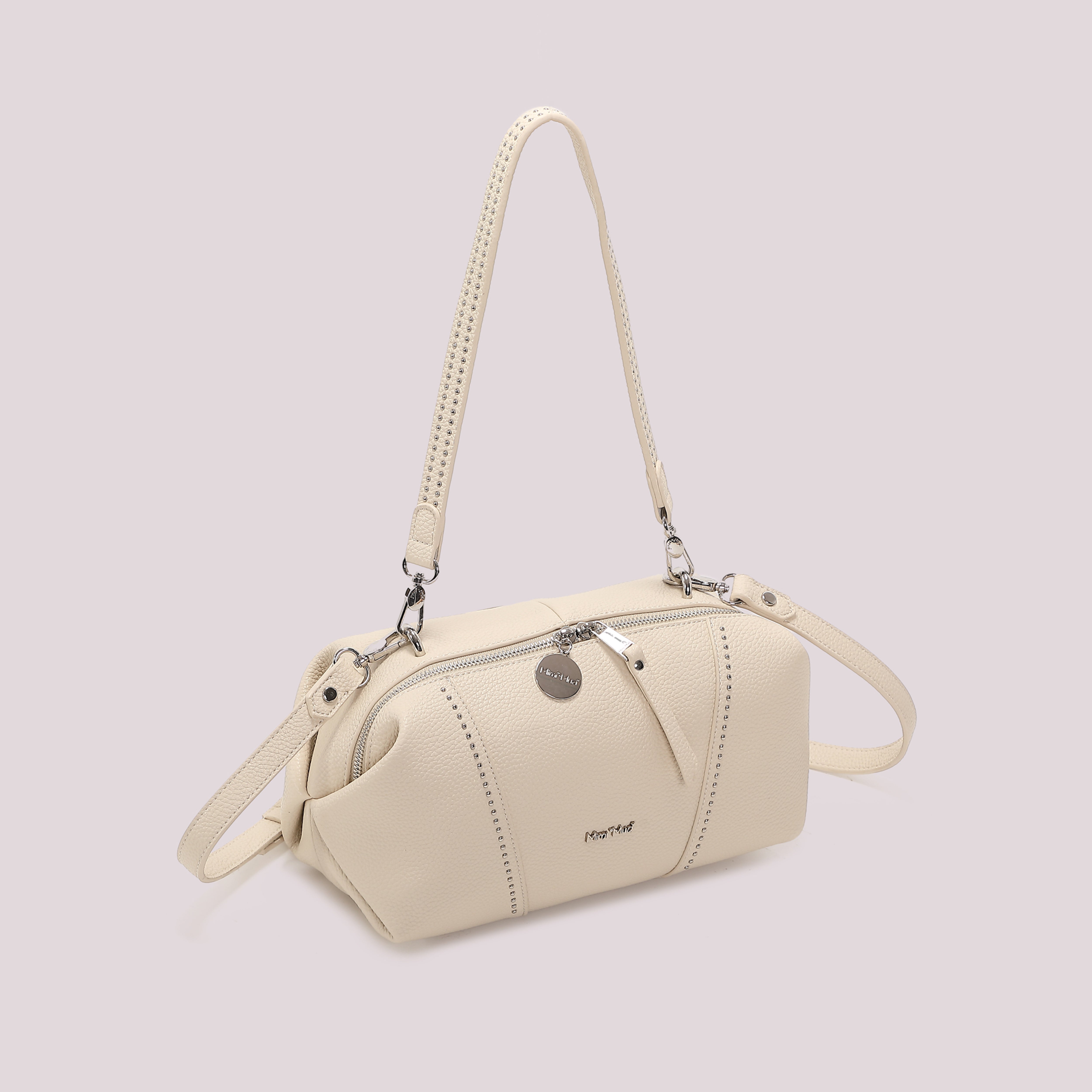 Mimi Mua Borsa a Spalla Piccole Borchie Ecopelle