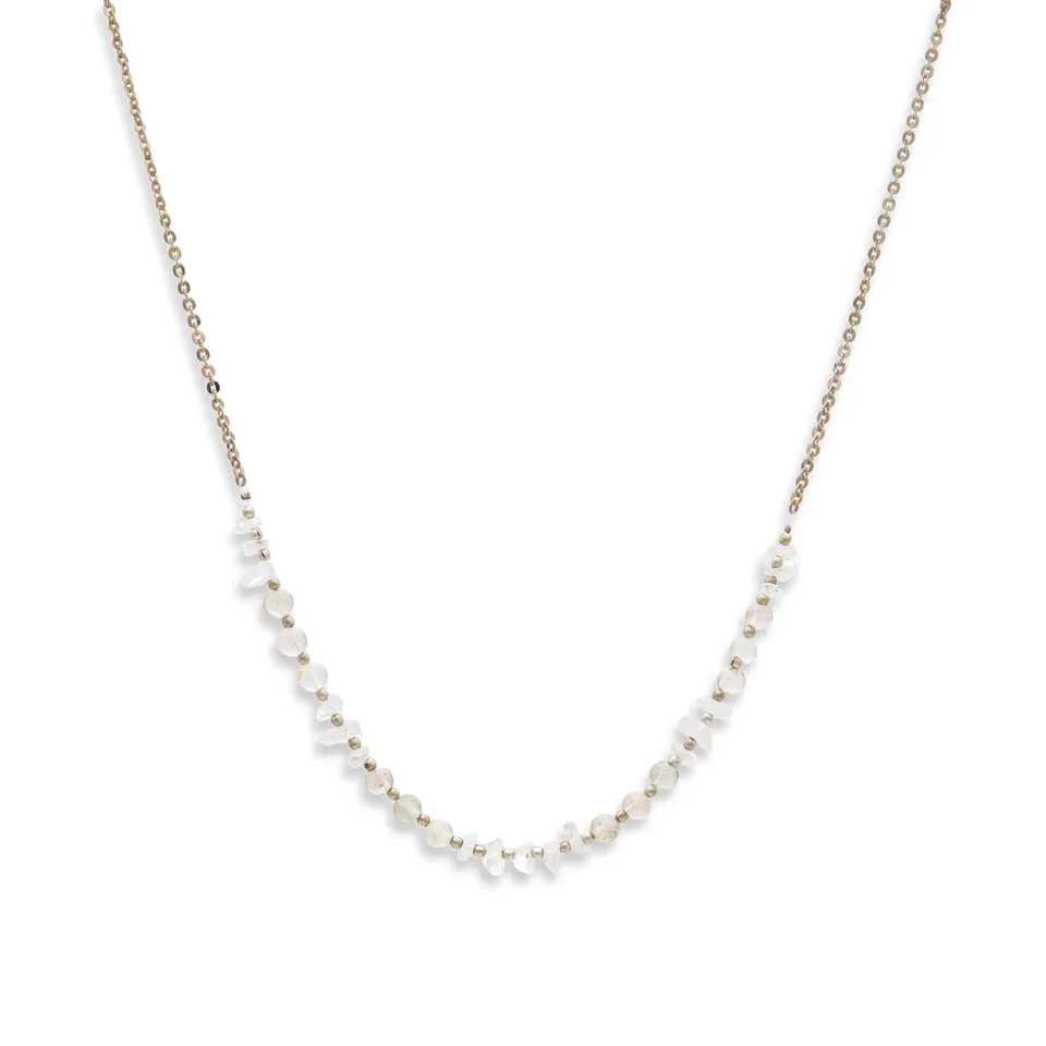 On Earth Summer collana quarzo bianco 50 cm