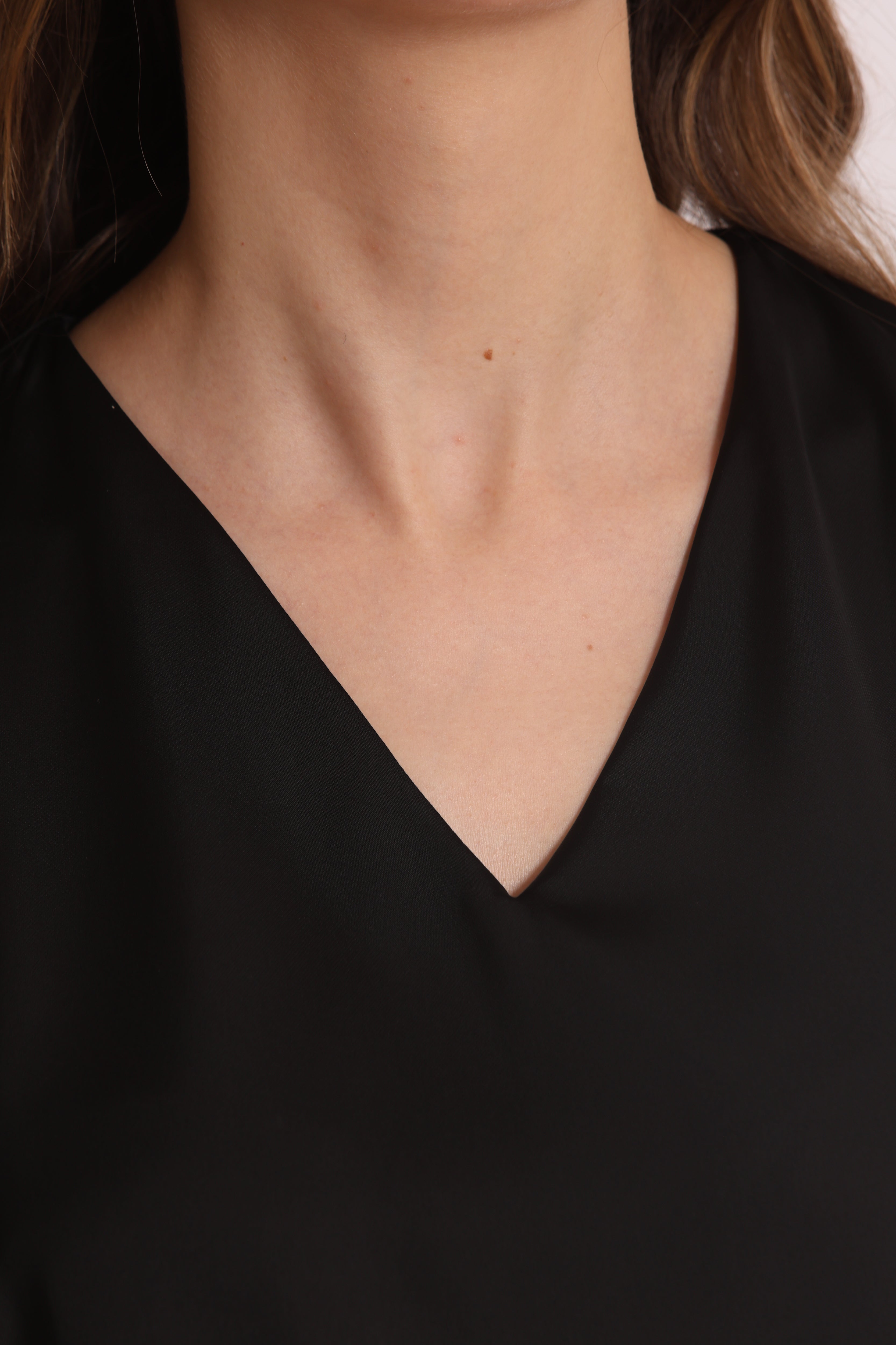Mimi Mua Top a Palloncino blusa poliestere bianca
