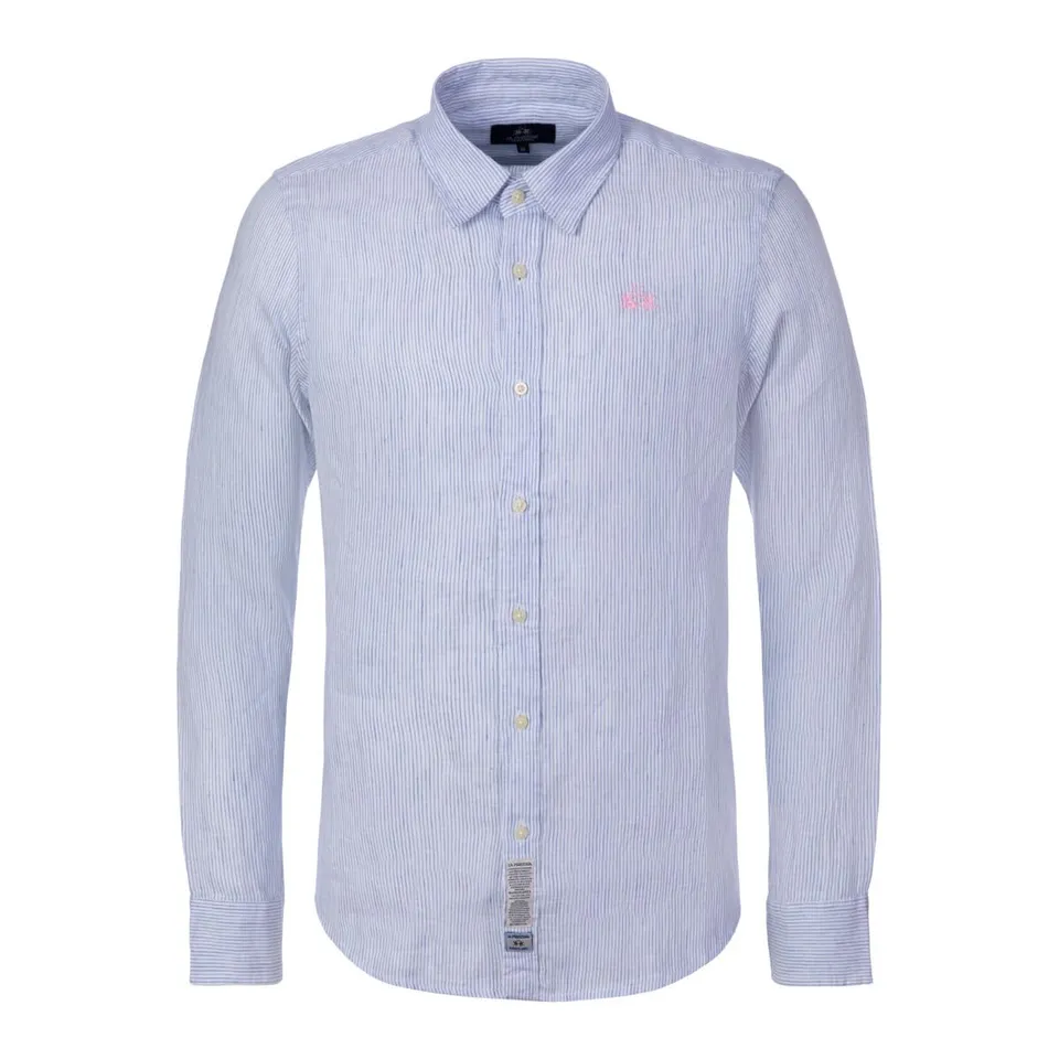 La Martina MCC013 TL340 camicia uomo lino